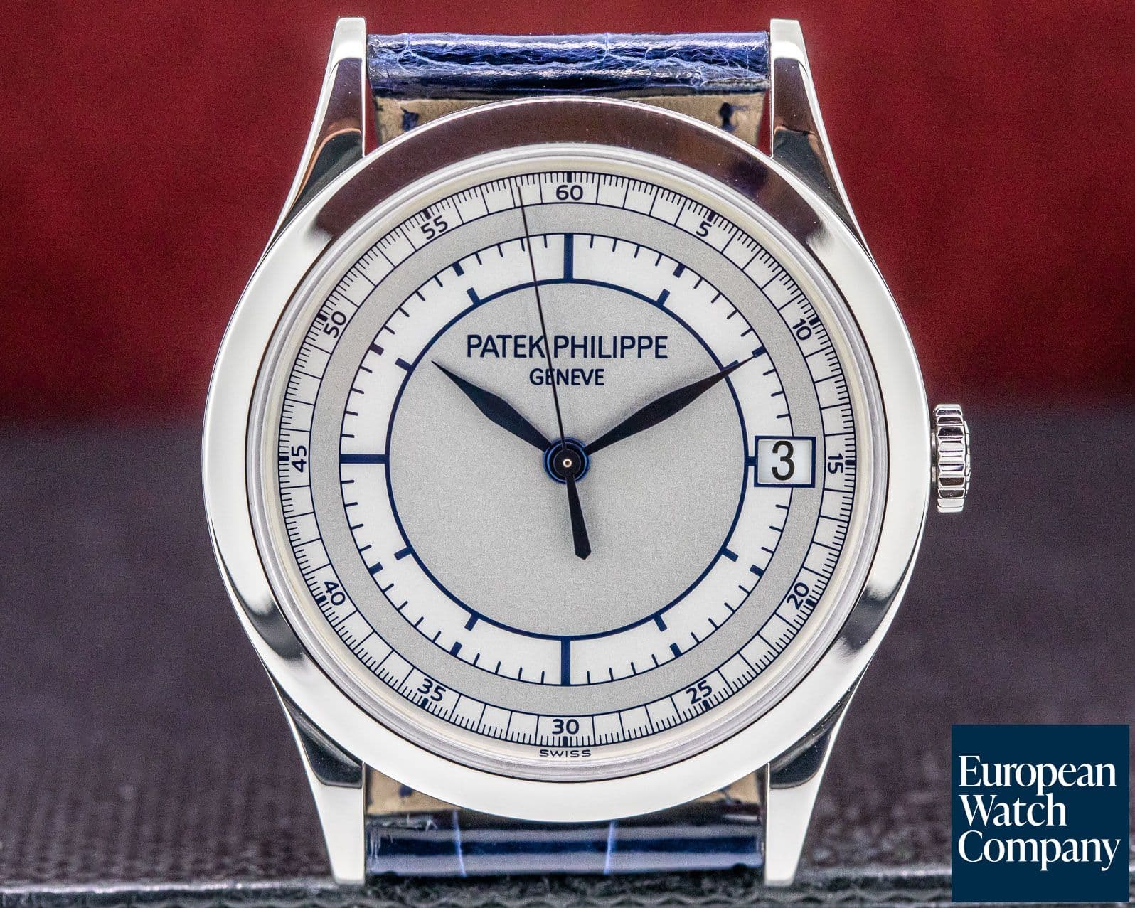 Image of Patek Philippe Calatrava 18K White Gold Silver Dial 
