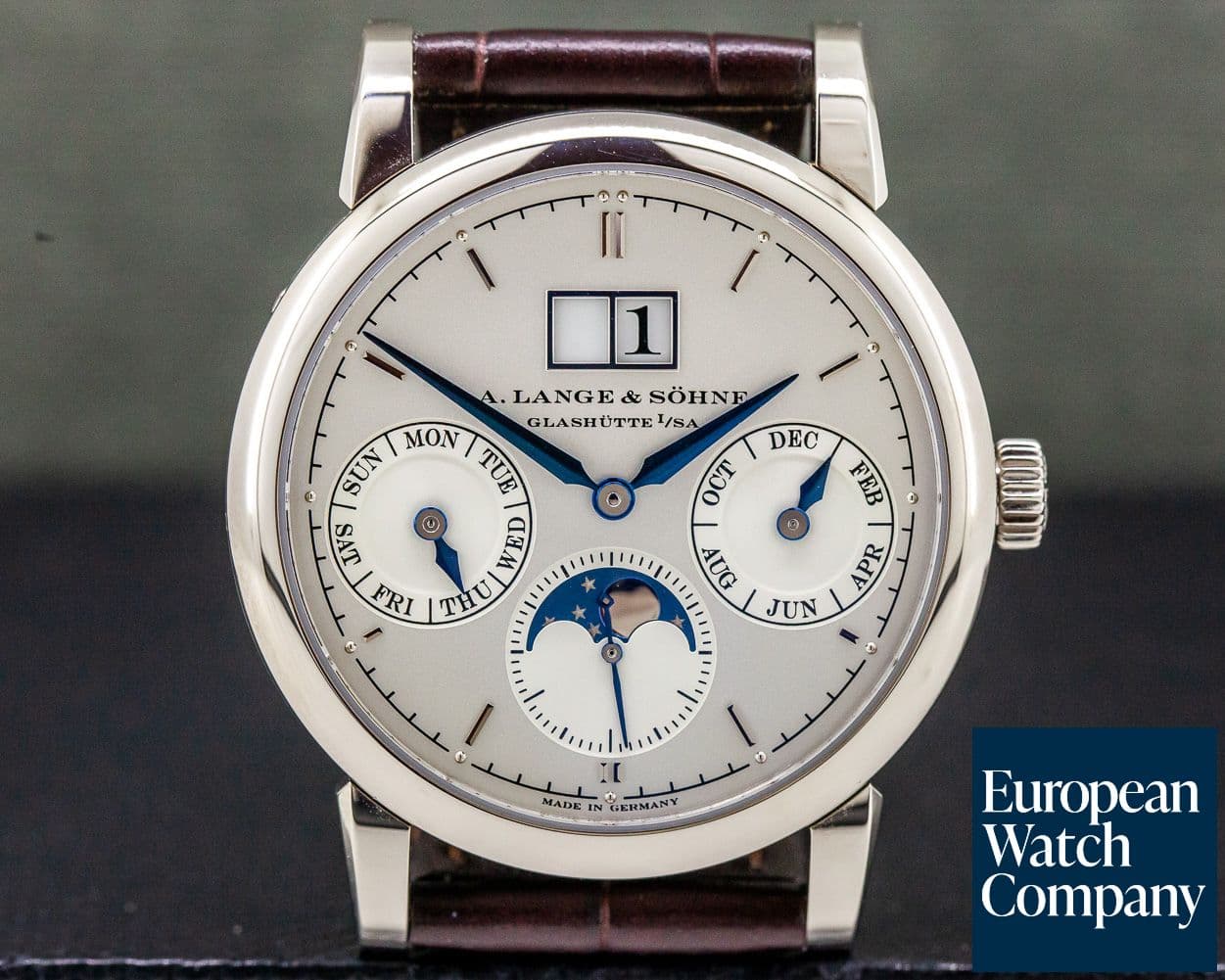 Image of A. Lange and Sohne Saxonia Annual Calendar 18K White Gold UNWORN