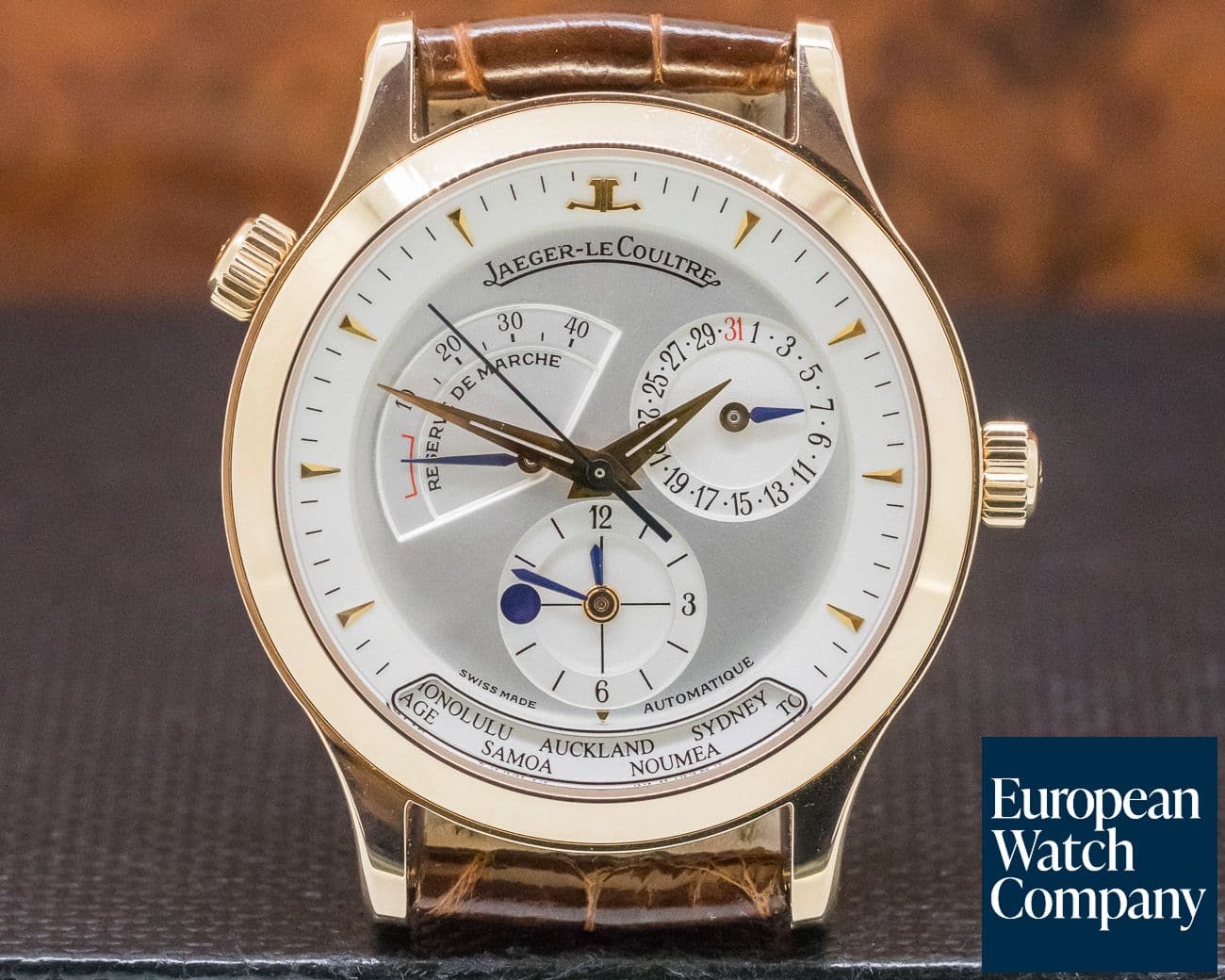 Image of Jaeger LeCoultre Master Geographic 18K Rose Gold