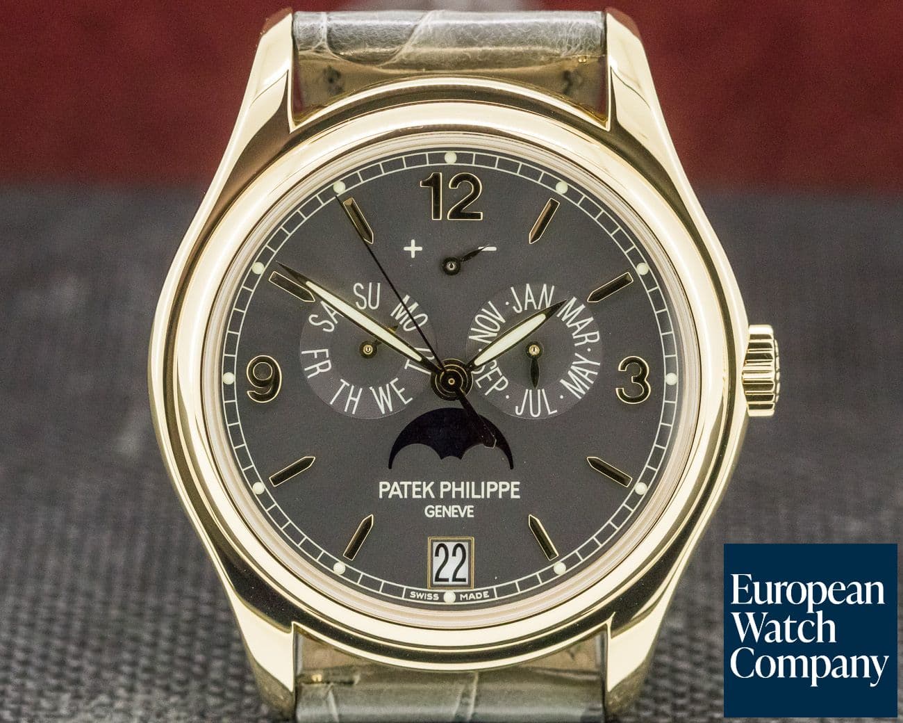 Image of Patek Philippe Annual Calendar Grey Dial 18K Yellow Gold