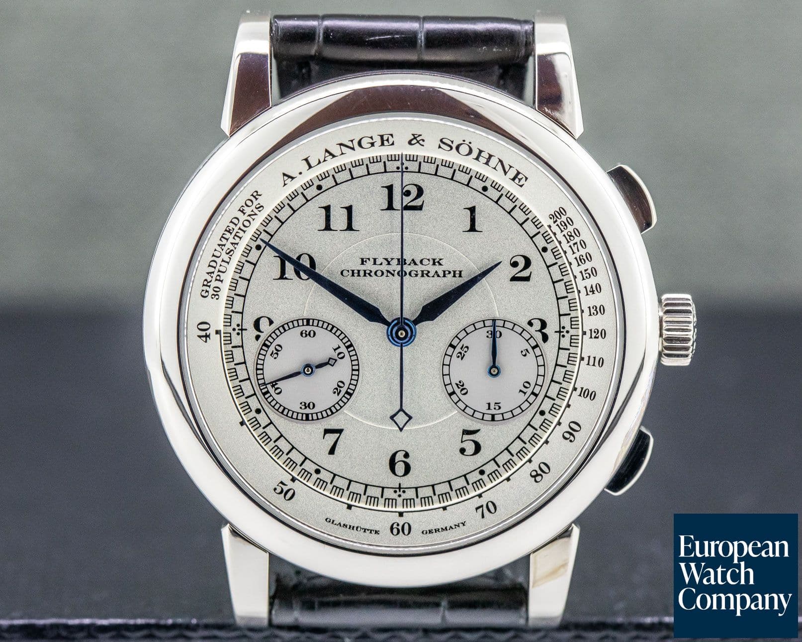 Image of A. Lange and Sohne 1815 Flyback Chronograph Silver Dial 18K White Gold 