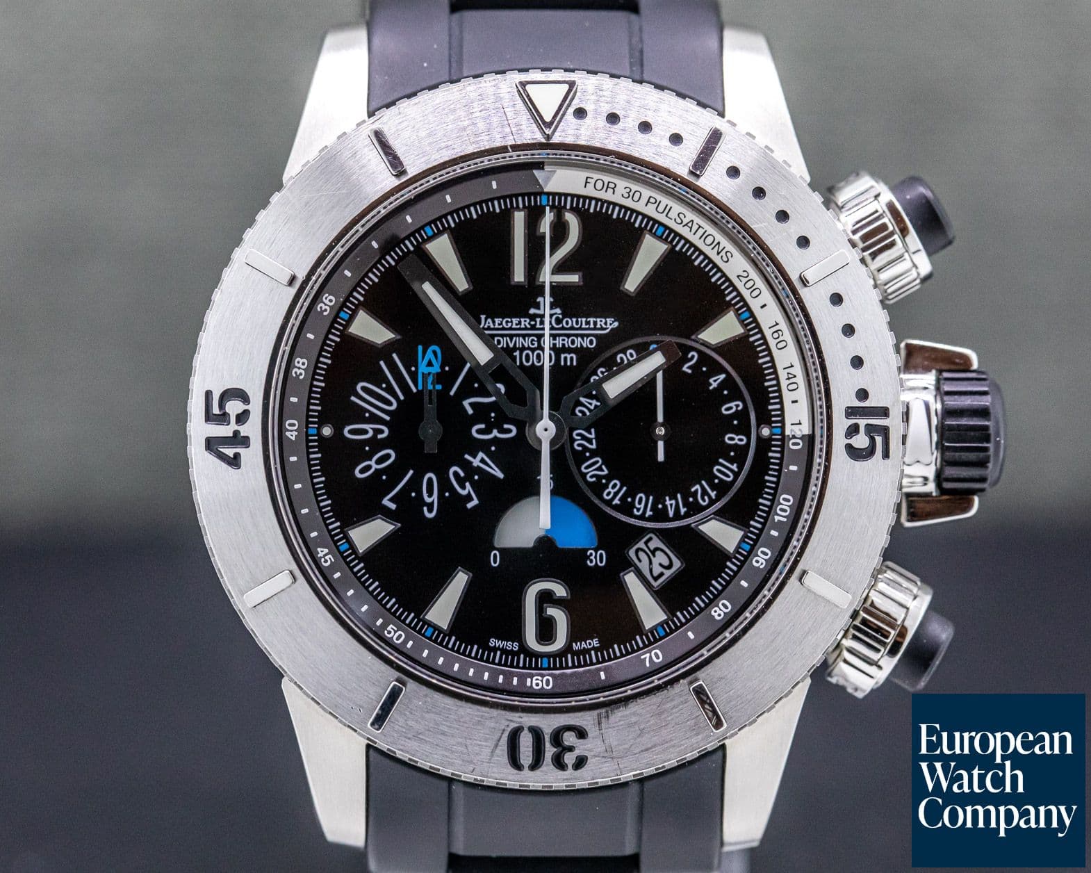 Image of Jaeger LeCoultre Master Compressor Diving Chronograph Titanium/ Rubber Bracelet