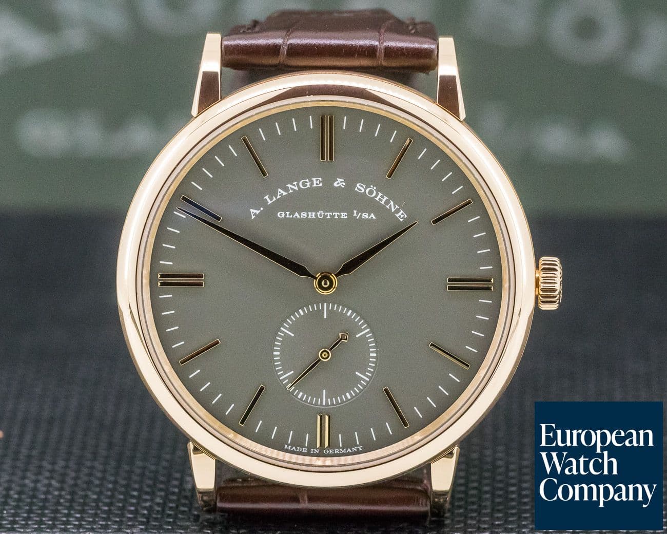 Image of A. Lange and Sohne Saxonia Manual Wind 18K Rose / Grey Dial BOUTIQUE ONLY