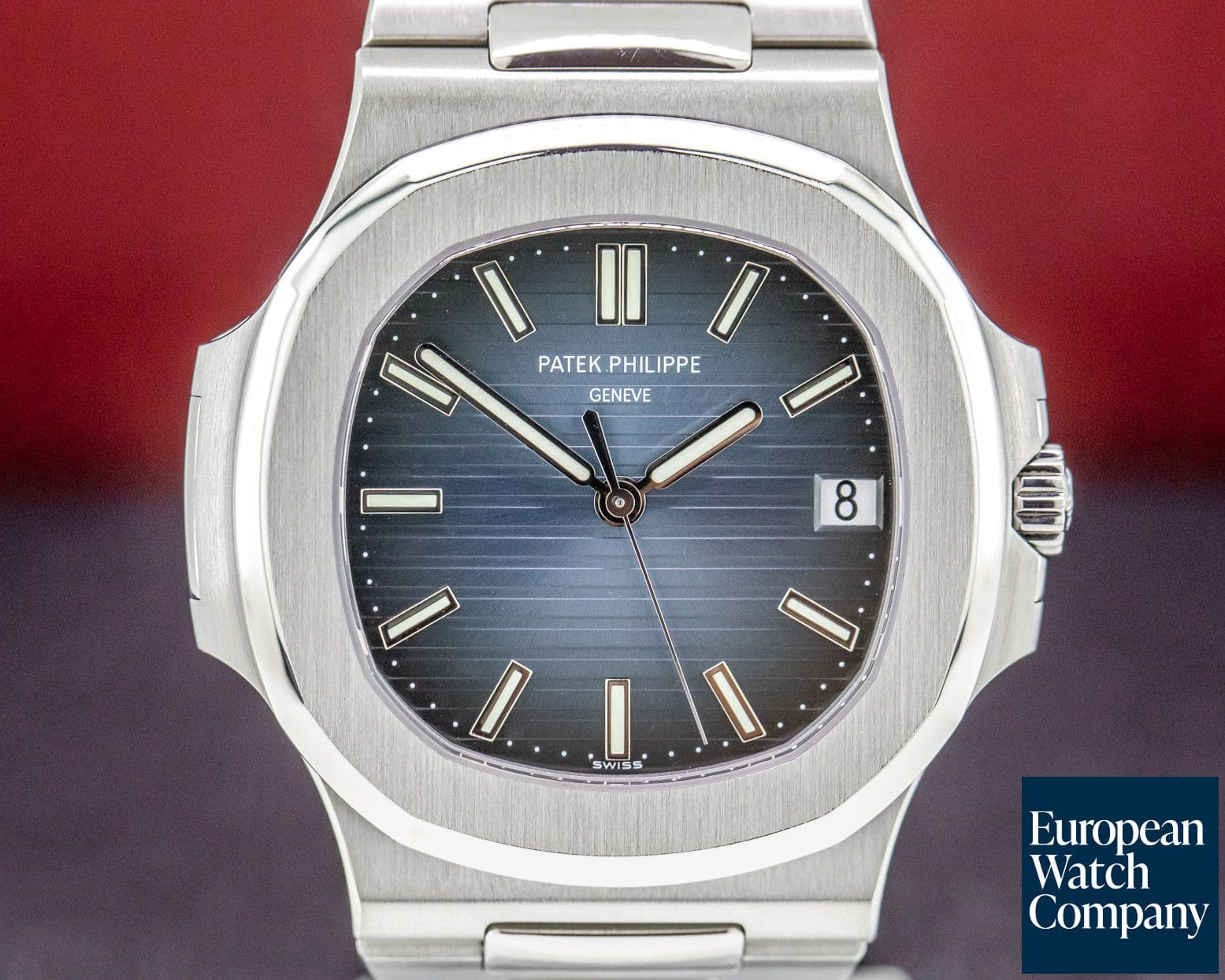 Image of Patek Philippe Jumbo Nautilus Blue Dial SS FULL SET  