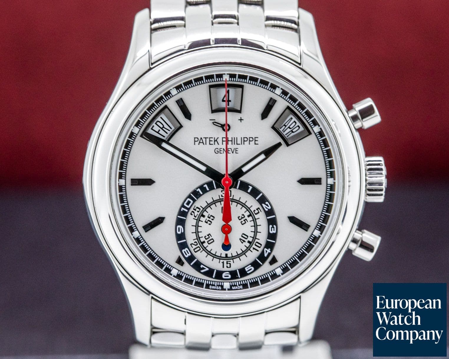 Image of Patek Philippe Annual Calendar Chronograph White Dial SS / SS 