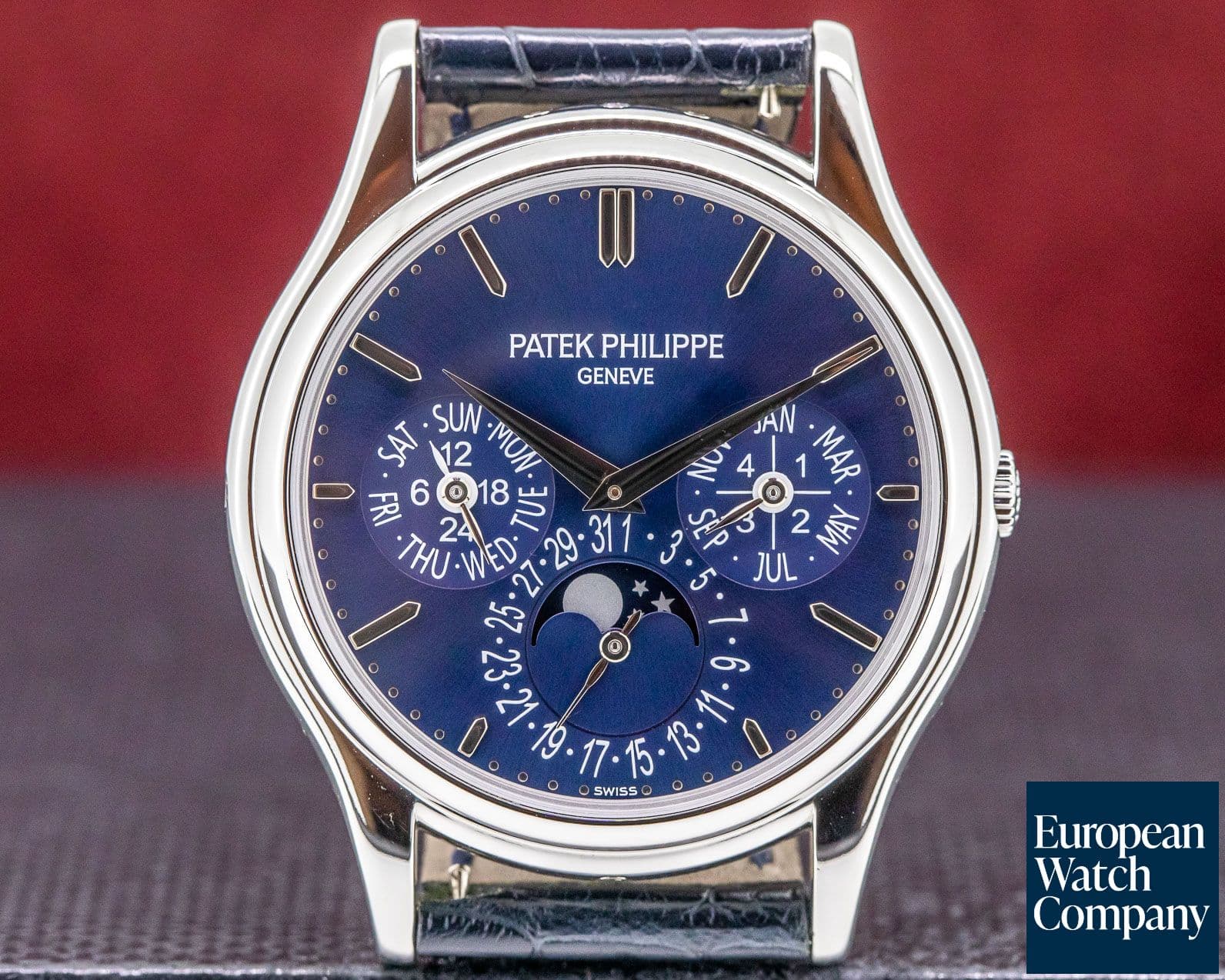 Image of Patek Philippe Perpetual Calendar 5140P Platinum Blue Dial 