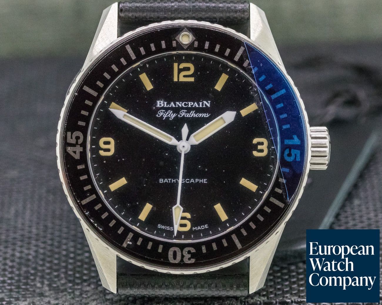 Image of Blancpain Fifty Fathoms 38mm Bathyscaphe for HODINKEE UNWORN