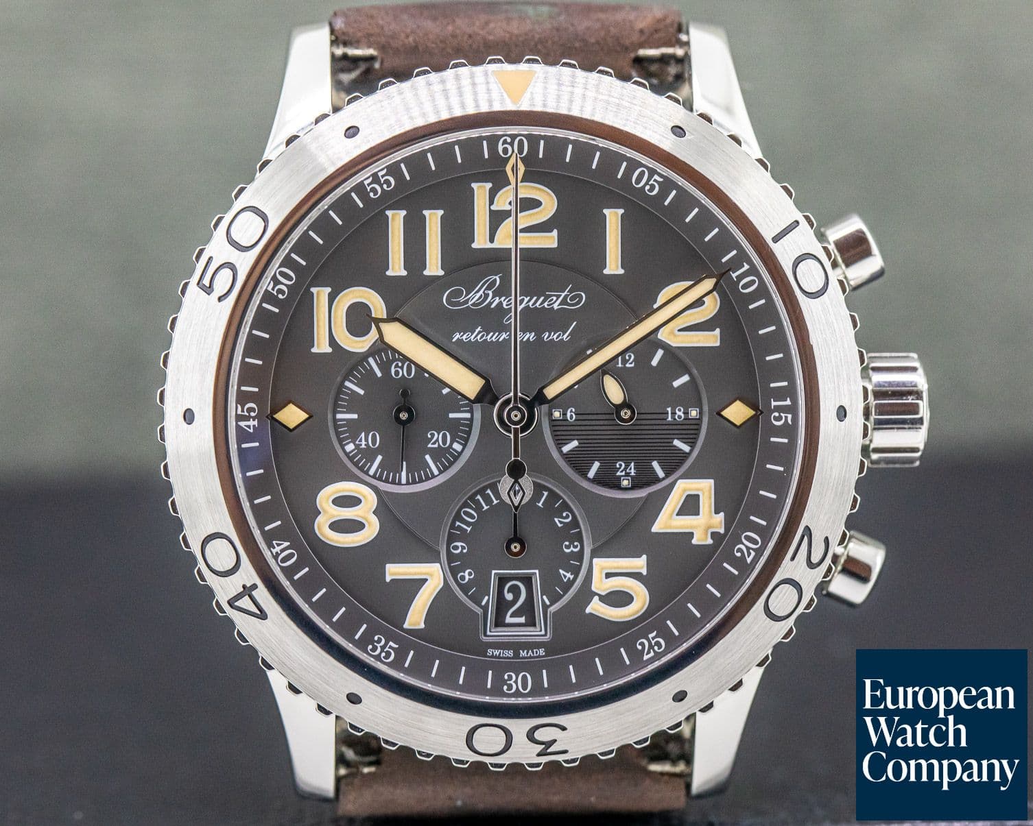 Image of Breguet Type XXI Flyback SS Grey Dial 