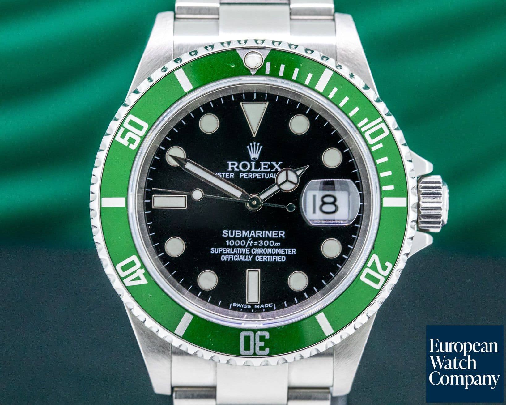 Image of Rolex Submariner 50th Anniversary SS Green Bezel