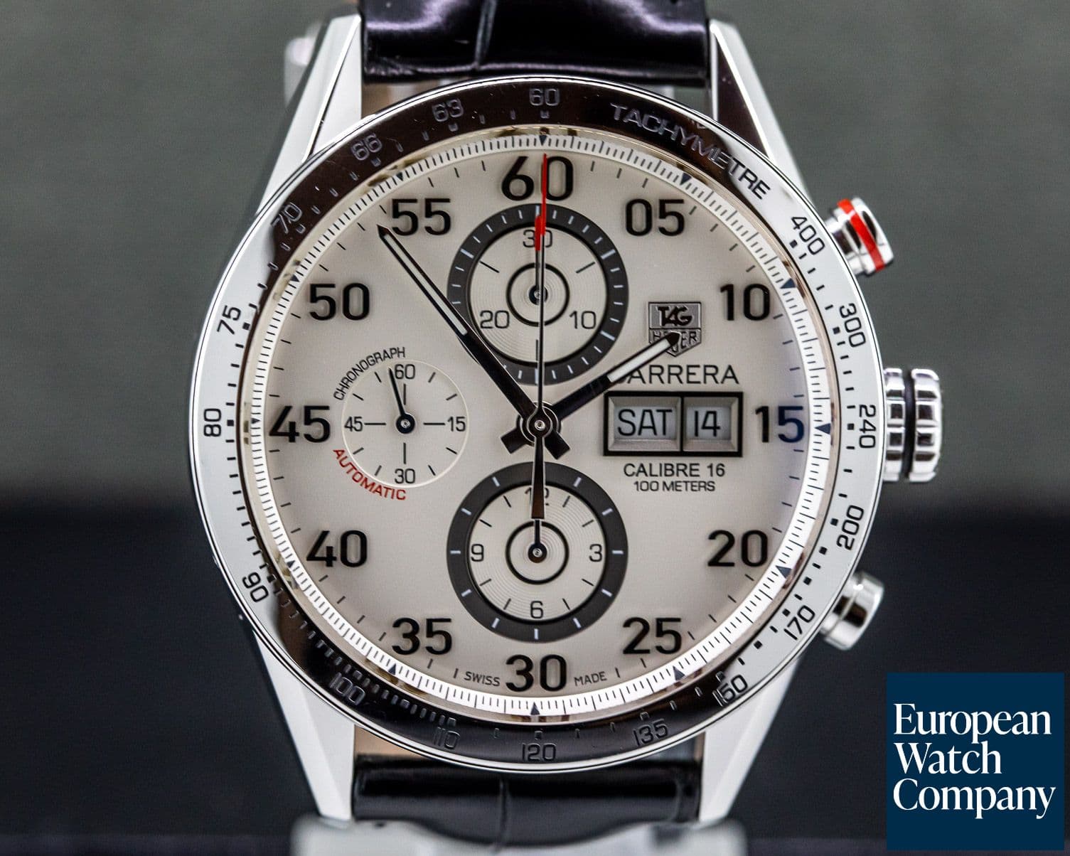 Image of TAG Heuer Carrera Day Date Chronograph White Dial