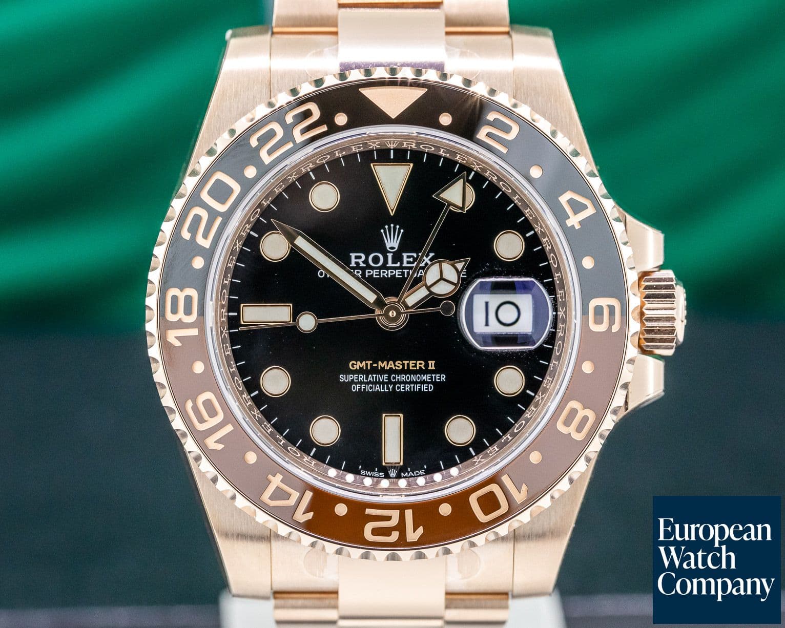 Image of Rolex GMT Master II 18K Everose Ceramic Root Beer UNWORN & STICKERED