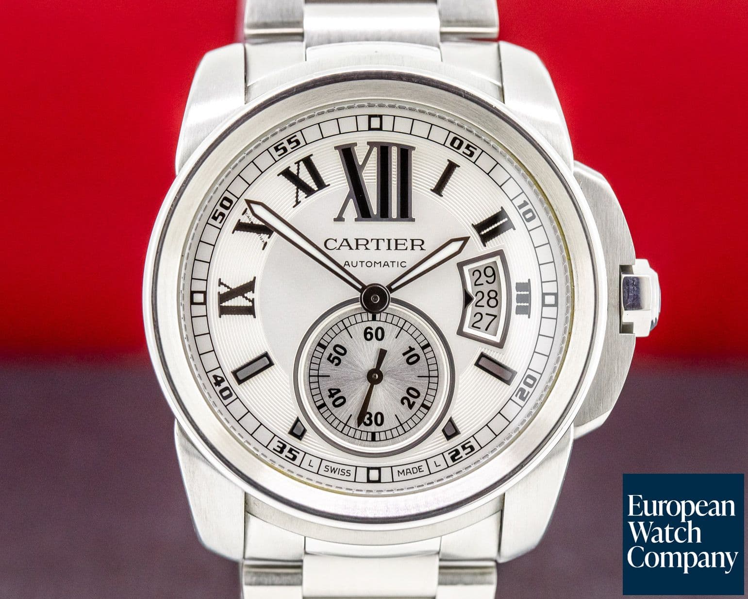 Image of Cartier Calibre de Cartier Automatic Silver Dial SS / SS 