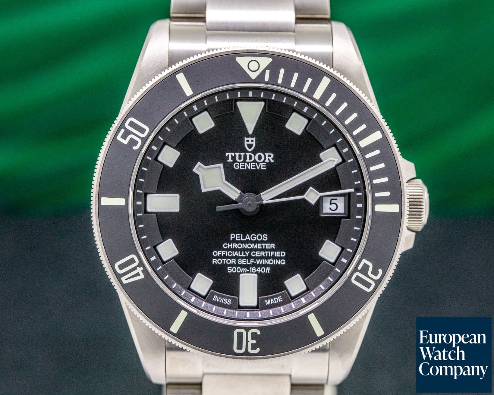 Image of Tudor Pelagos Black Dial Titanium / Bracelet