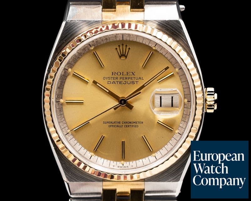 Image of Rolex Datejust Champagne Dial SS/14K Yellow Gold 1970's RARE