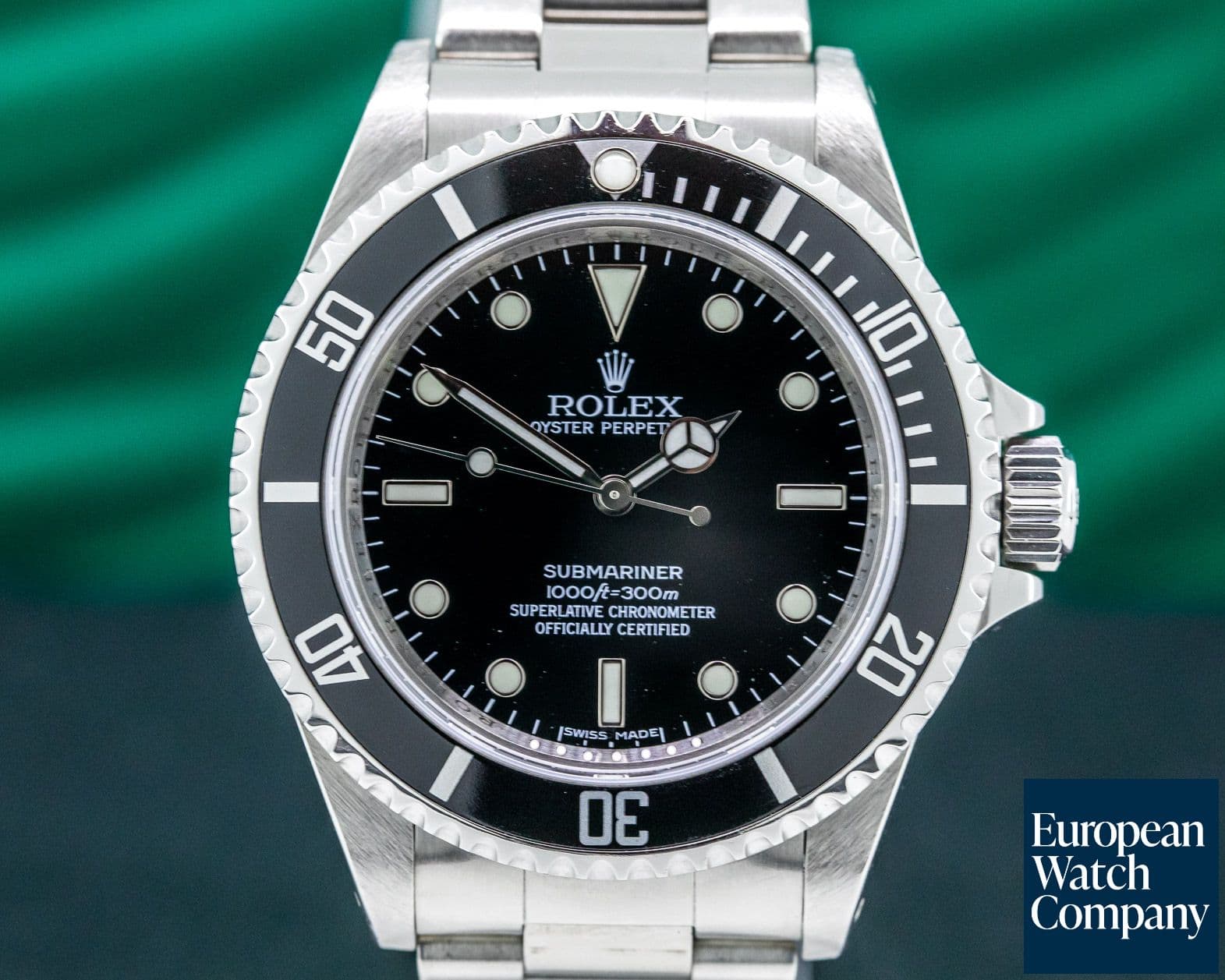 Image of Rolex Submariner No Date SS 4 Line SHARP FULL SET 2010