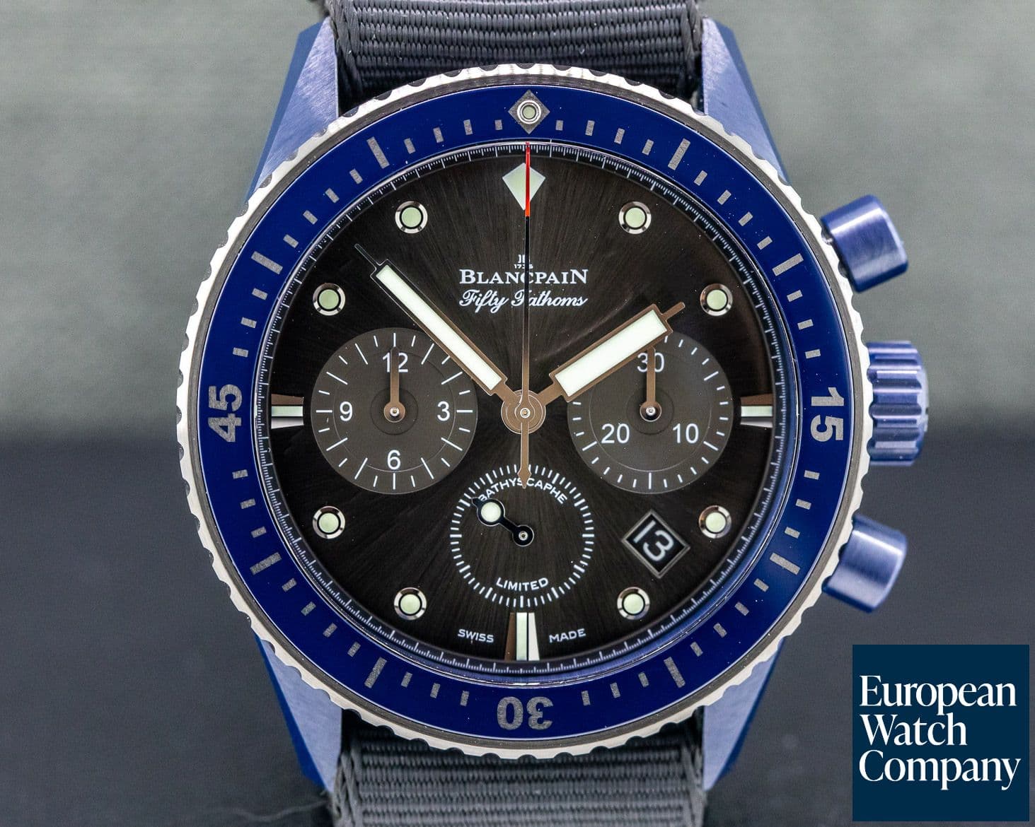 Image of Blancpain Fifty Fathoms Bathyscaphe Chronograph Ocean Commitment II 