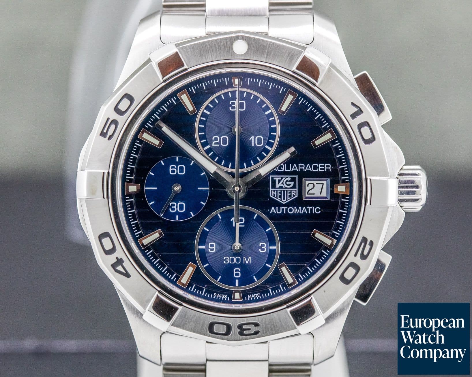 Image of TAG Heuer Aquaracer Blue Dial Chronograph Stainless 