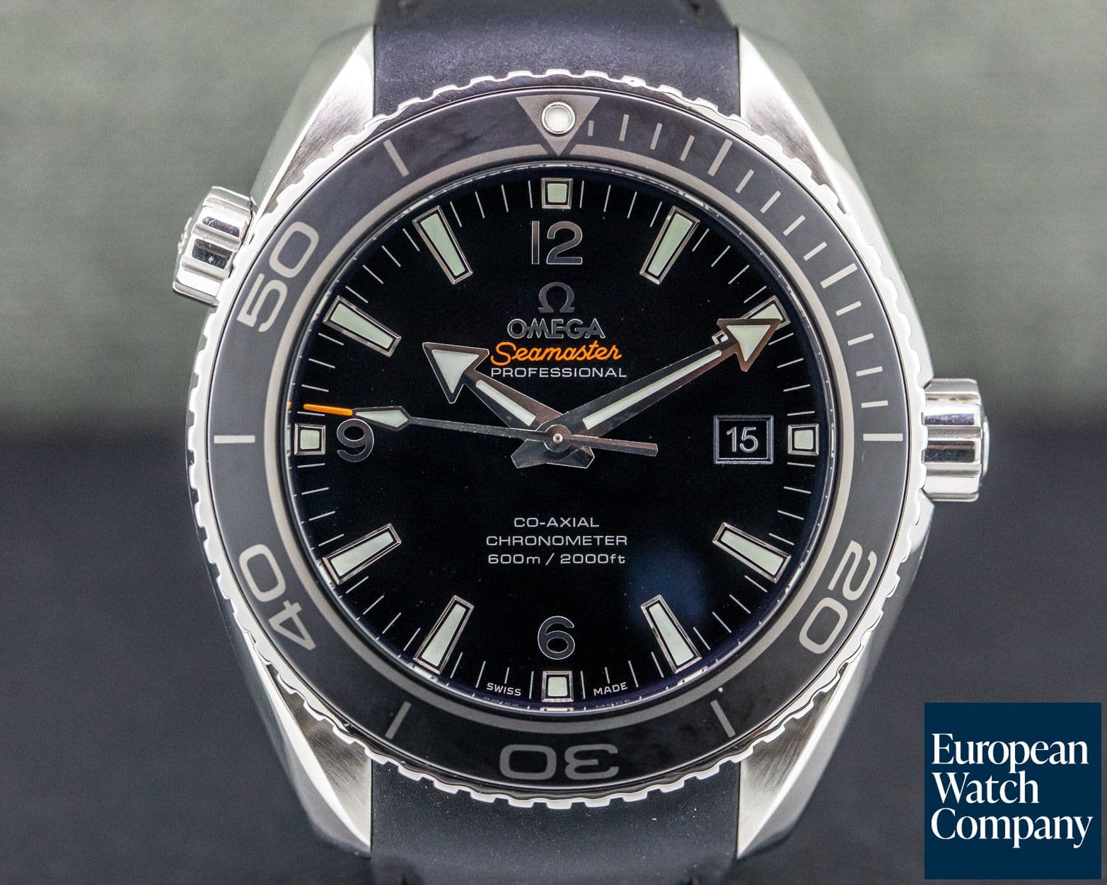 Image of Omega Seamaster Planet Ocean Co-Axial SS / Rubber 45.5MM