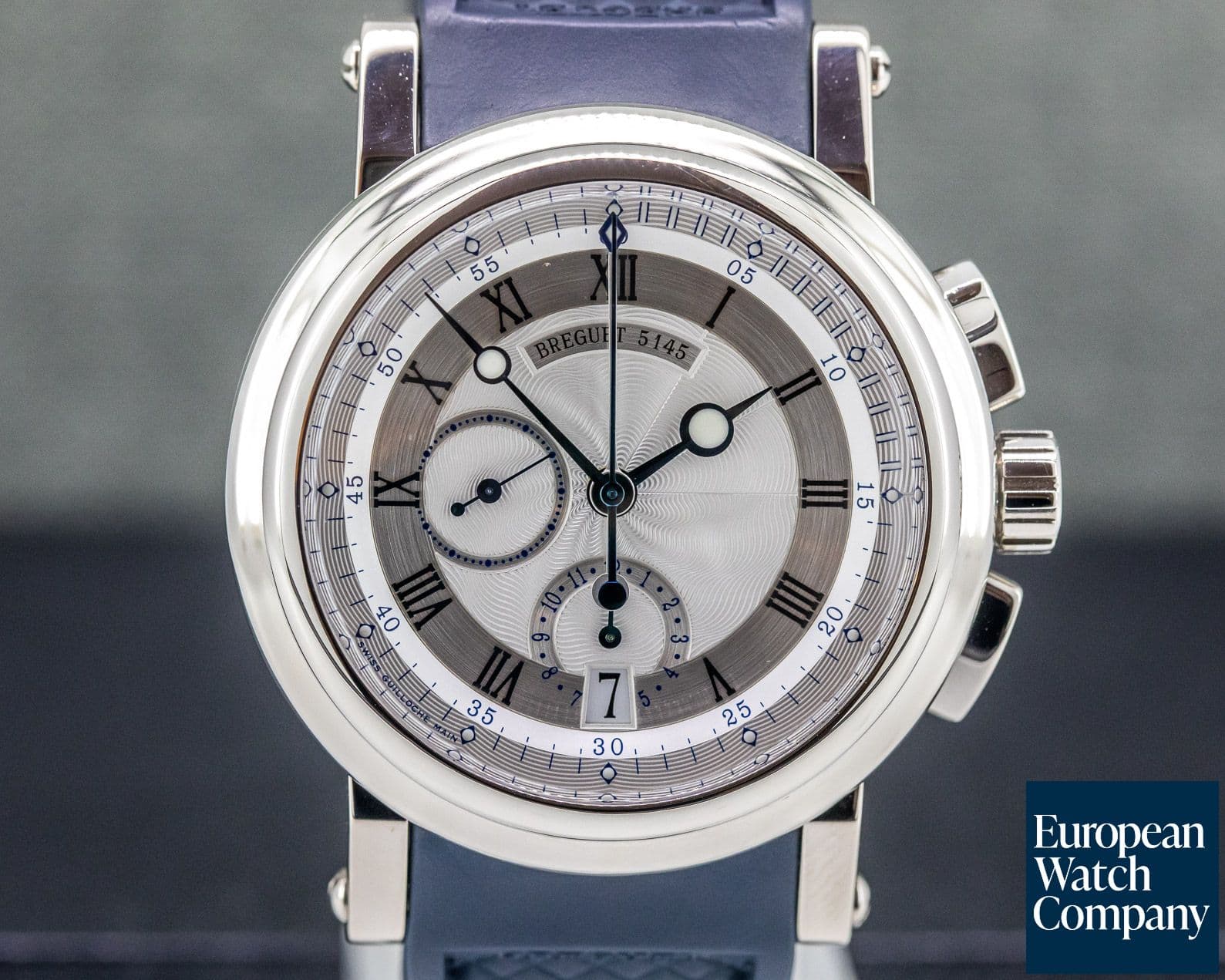 Image of Breguet Marine Chronograph 18K White Gold / Rubber