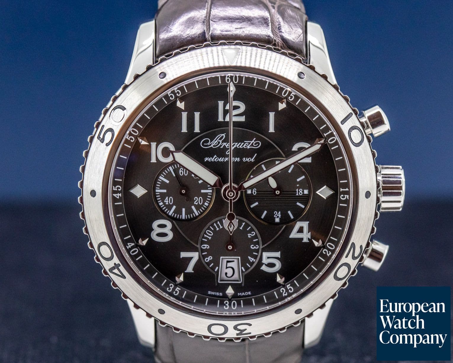 Image of Breguet Type XXI Flyback SS / Alligator 




