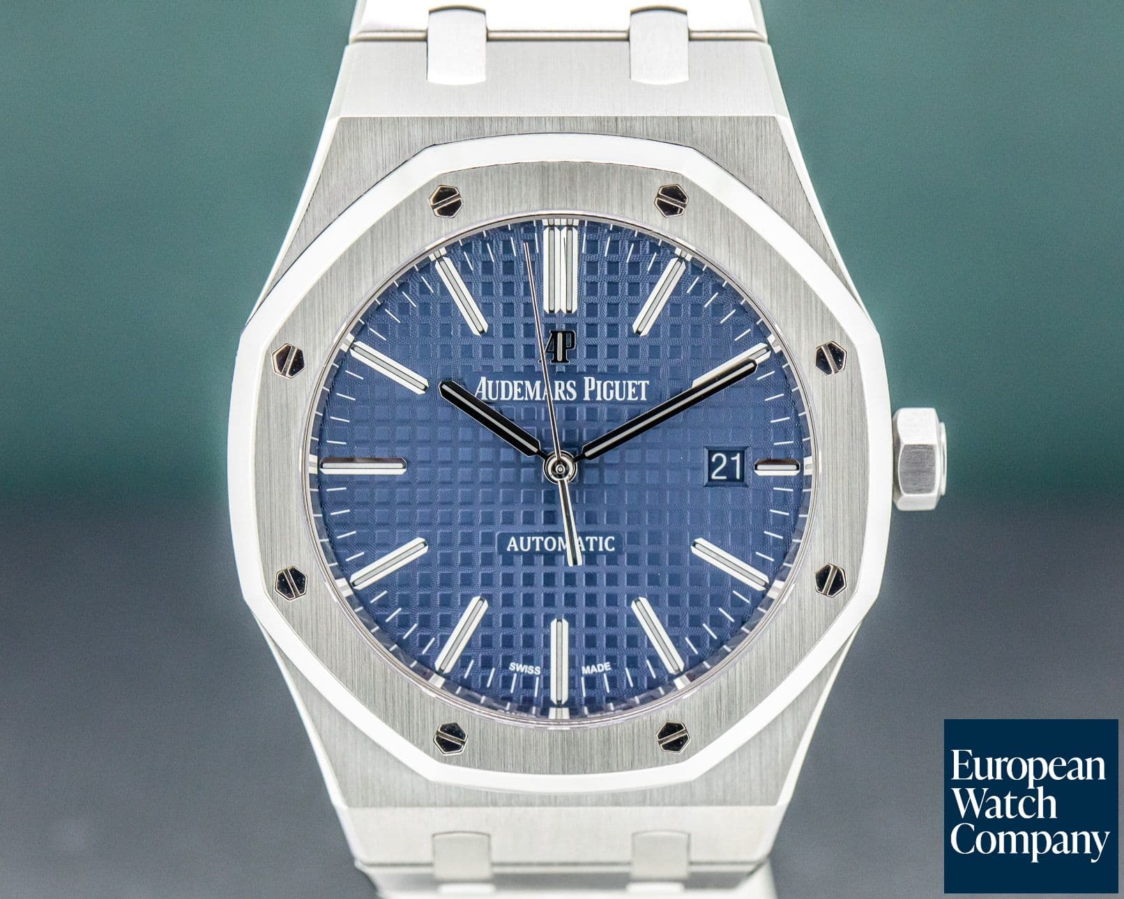 Image of Audemars Piguet Royal Oak "BOUTIQUE ONLY" Blue Dial SS 