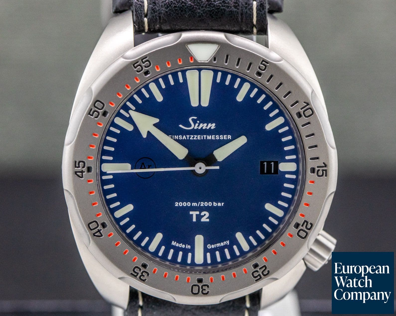 Image of Sinn T2 Blue (EZM 15) Blue Dial / leather