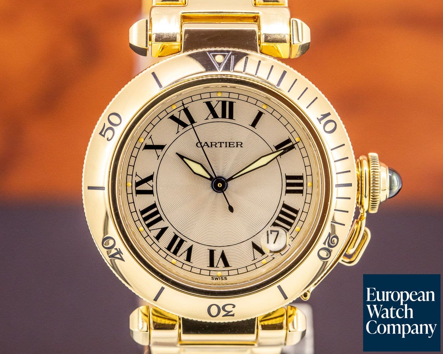 Image of Cartier Pasha Automatic 18k Yellow Gold 35MM