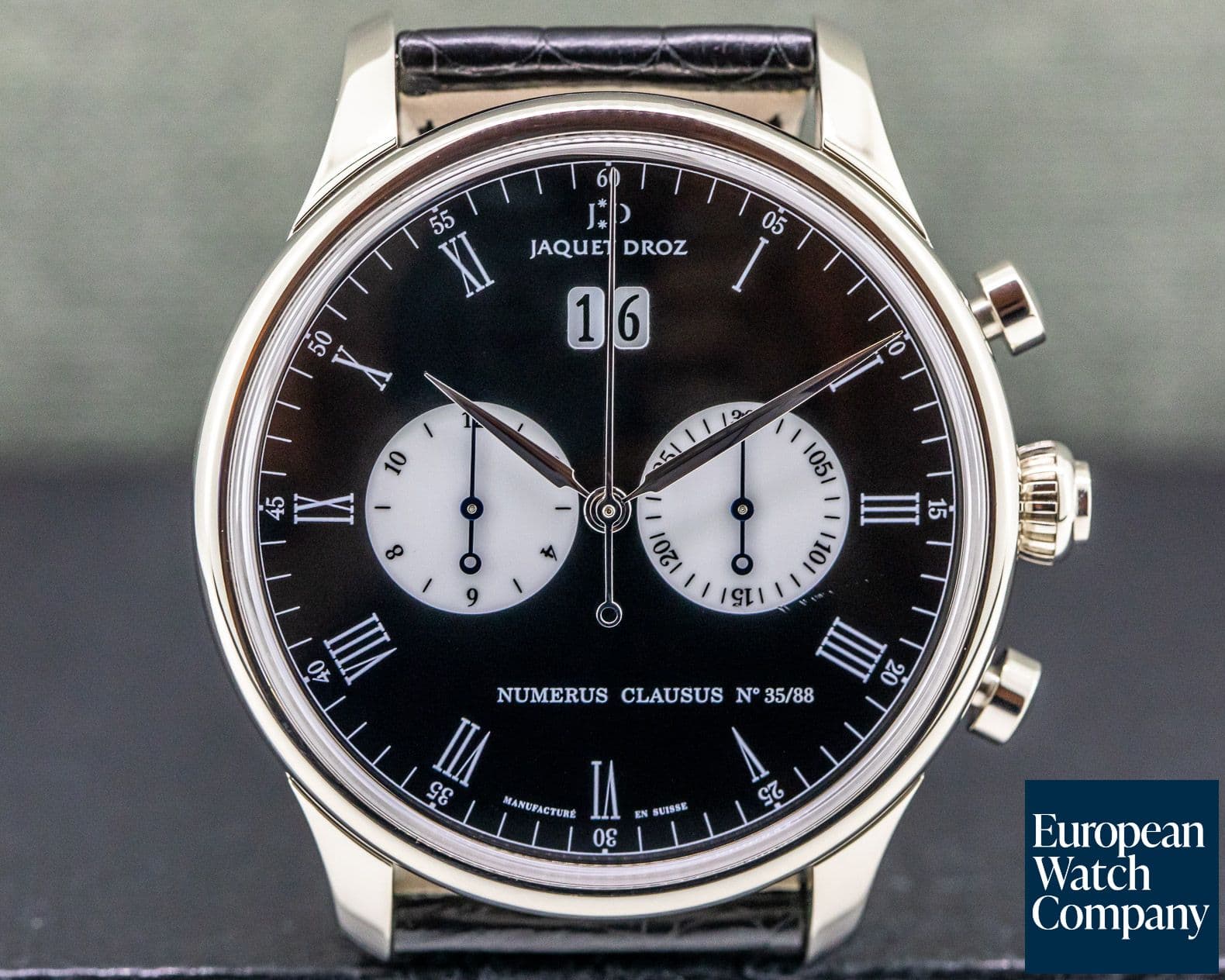 Image of Jaquet Droz Chrono Grande Date
White Gold
Black Dial