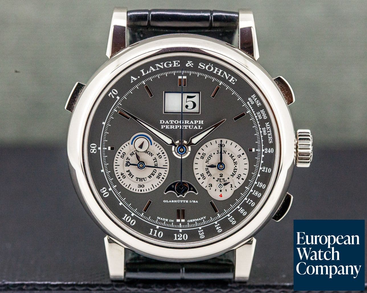 Image of A. Lange and Sohne Datograph Perpetual Calendar Chronograph White Gold RARE 