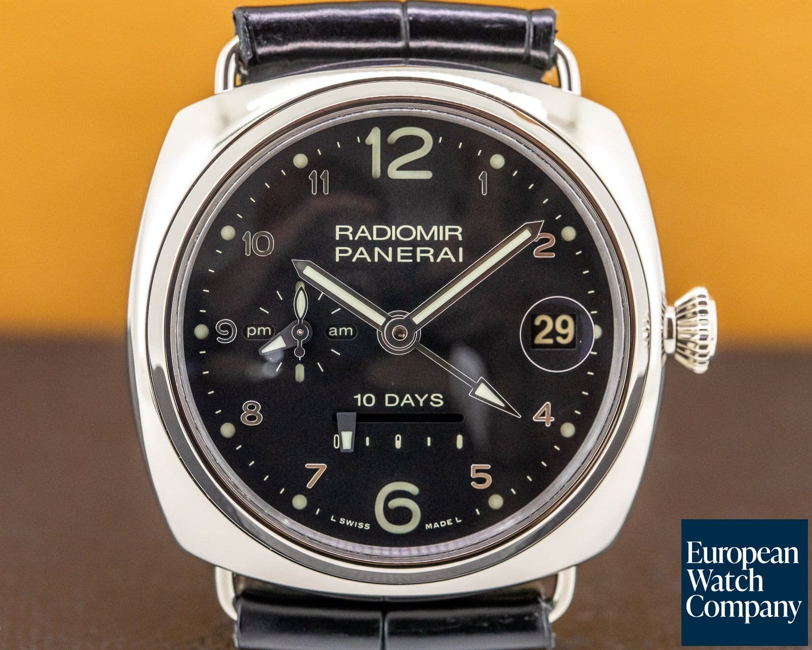 Image of Panerai Radiomir 10 Days GMT Automatic "Oro Bianco" 45MM White Gold LIMITED