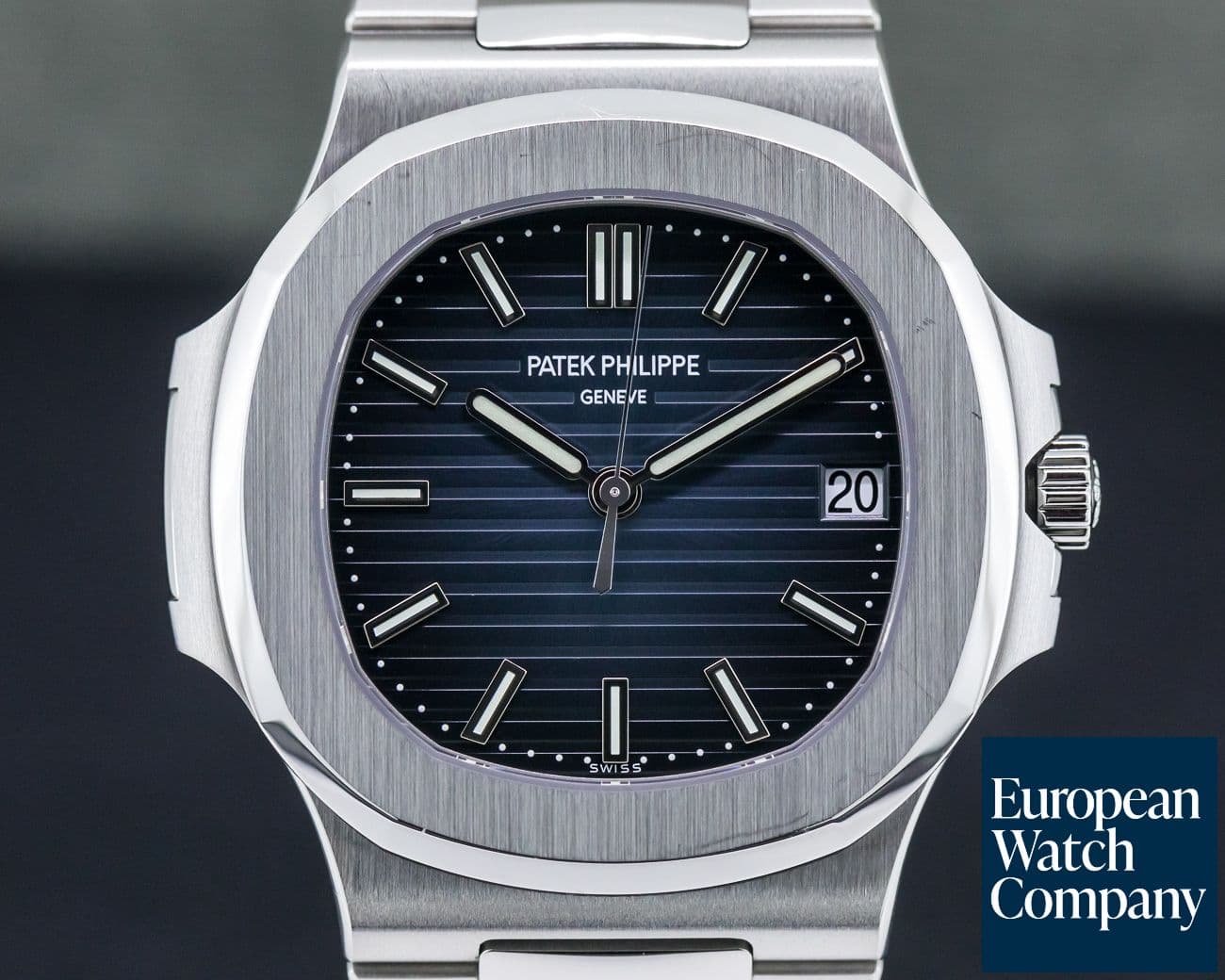 Image of Patek Philippe Jumbo Nautilus Blue Dial SS  