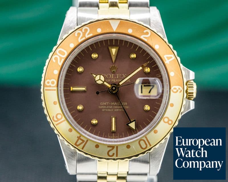 Image of Rolex GMT Master Brown Nipple Dial "Root Beer" Bezel NICE