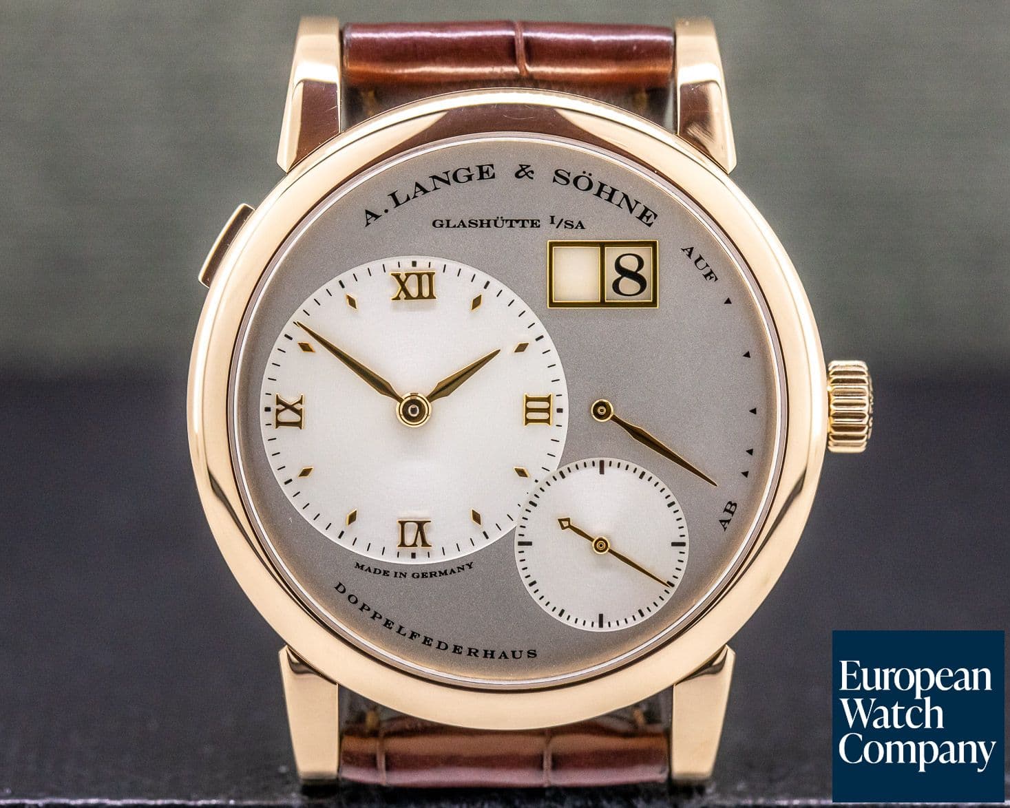 Image of A. Lange and Sohne Lange 1 18K Rose Gold Silver Dial