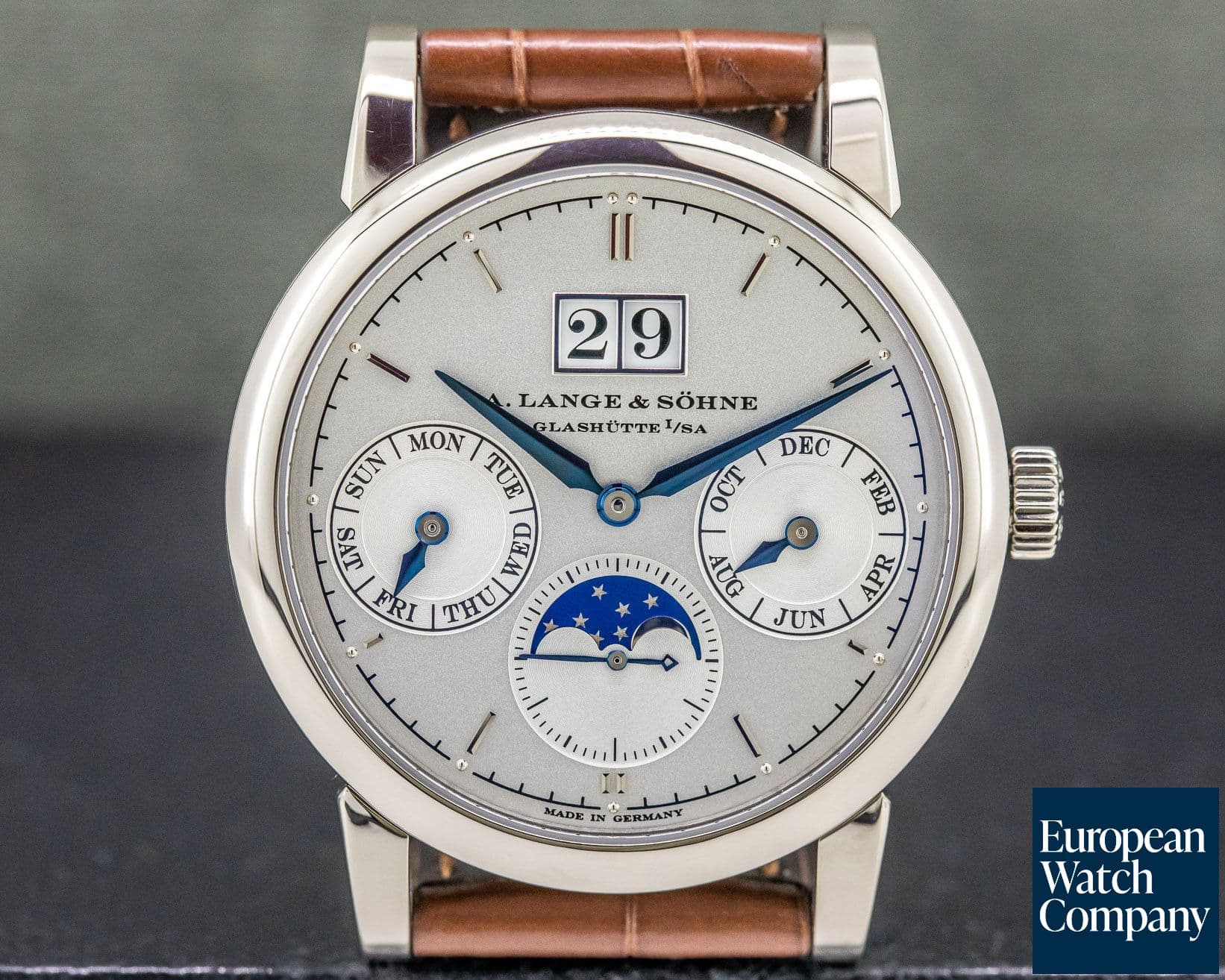 Image of A. Lange and Sohne Saxonia Annual Calendar 18K White Gold 
