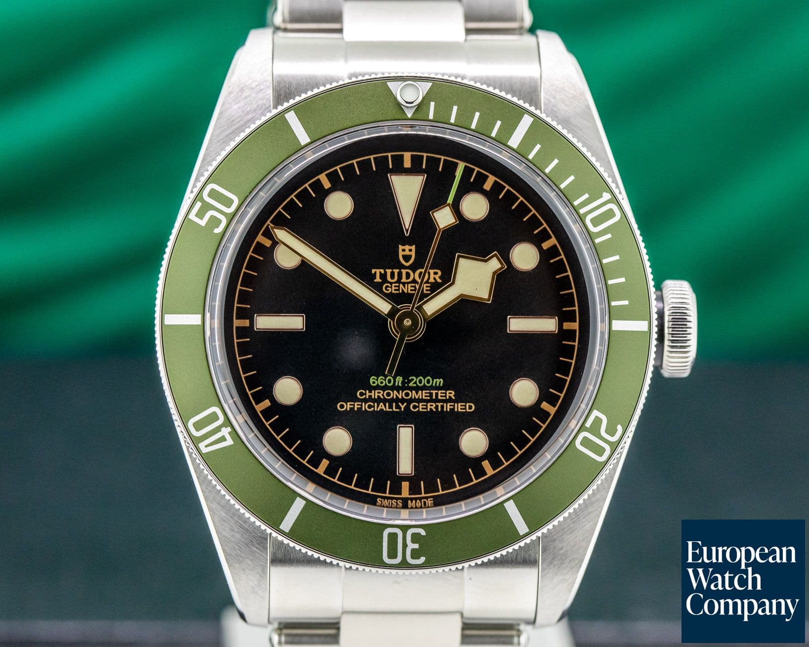 Image of Tudor Tudor Heritage 79230G Black Bay Harrods Green SS / SS UNWORN