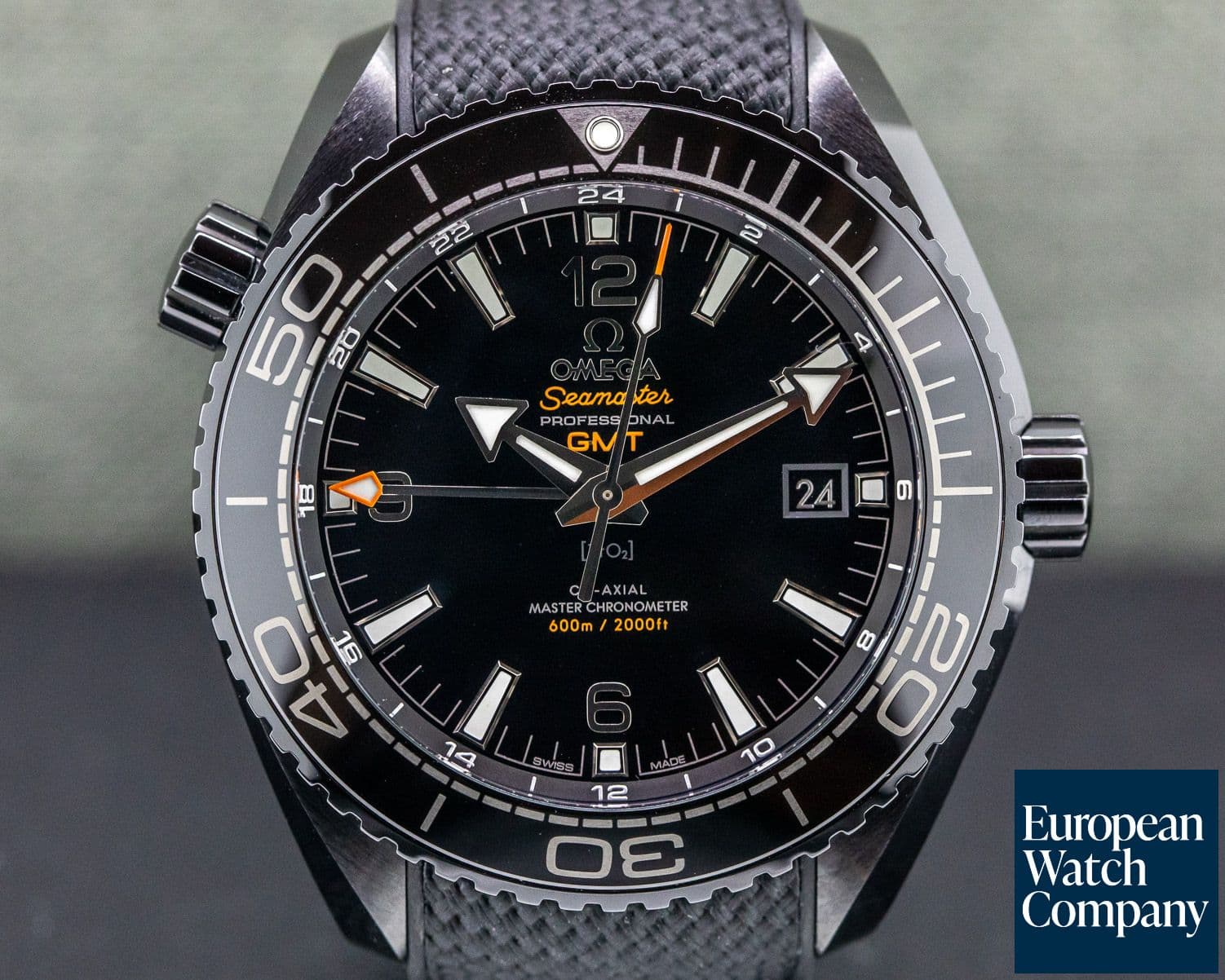 Image of Omega Seamaster Planet Ocean Deep Black GMT 600M Co-Axial Ceramic
