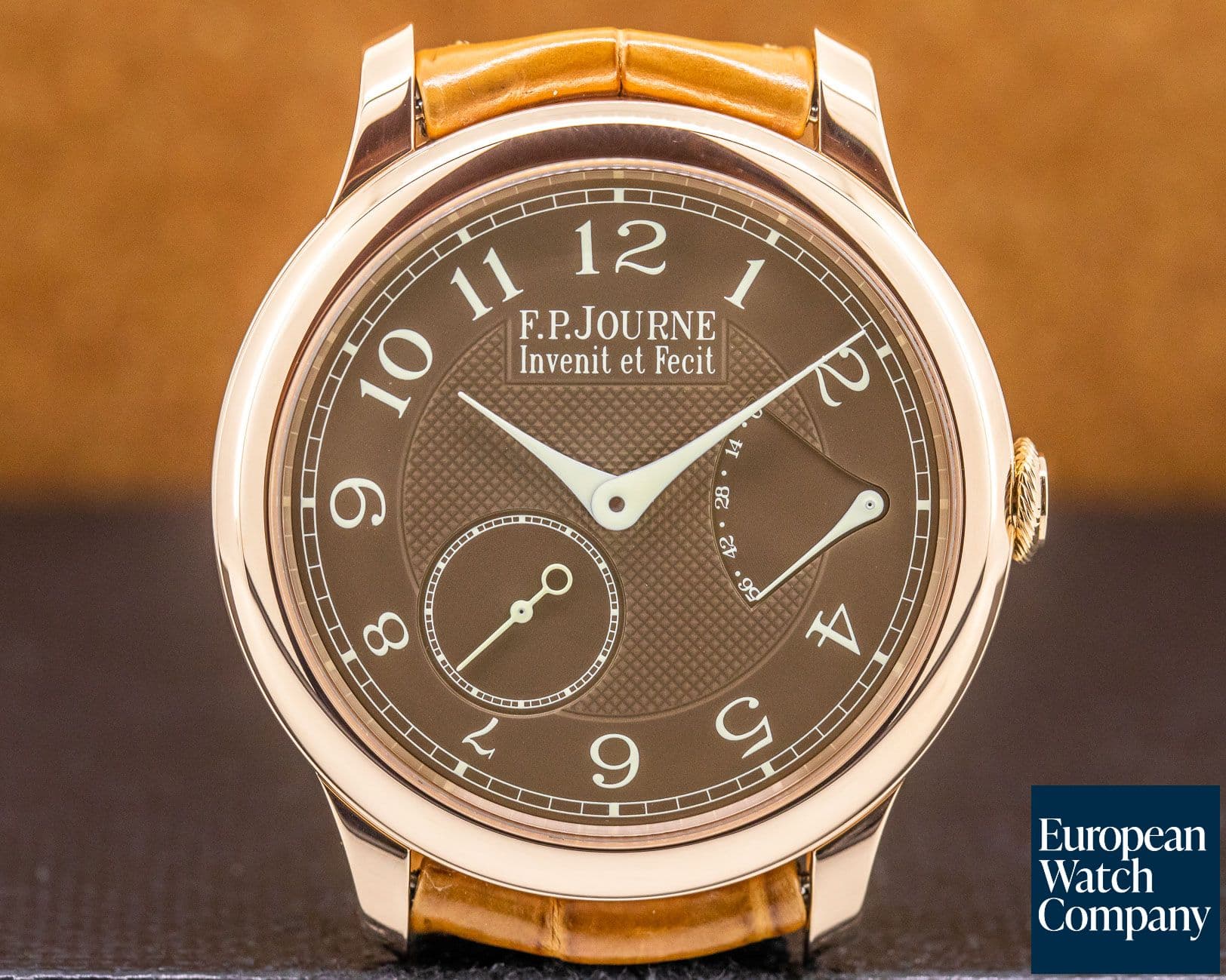 Image of F. P. Journe Chronometre Souverain Havana 18k Rose Gold 40MM 