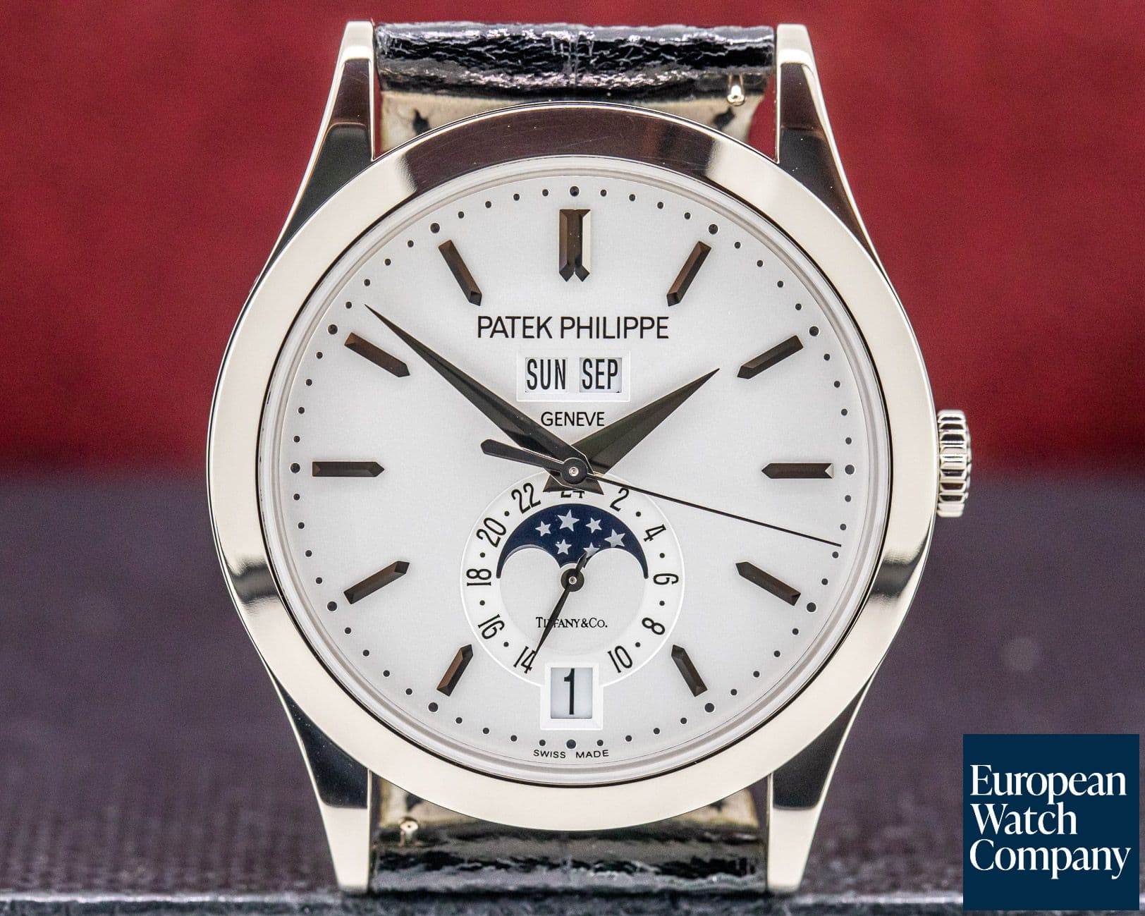 Image of Patek Philippe Annual Calendar Silver Dial 18K White Gold TIFFANY & CO
