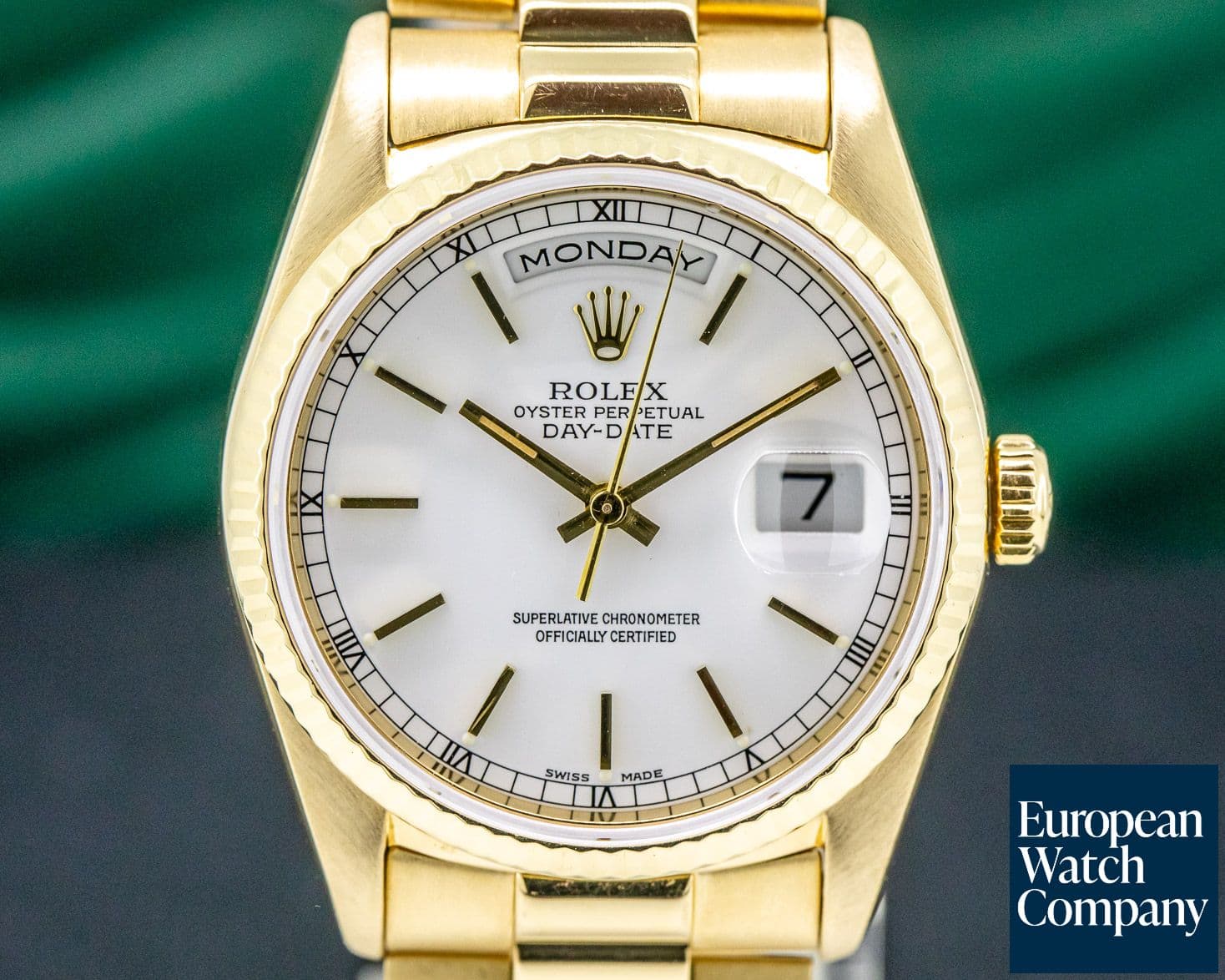 Image of Rolex Day Date President White Dial 18K Yellow Gold 