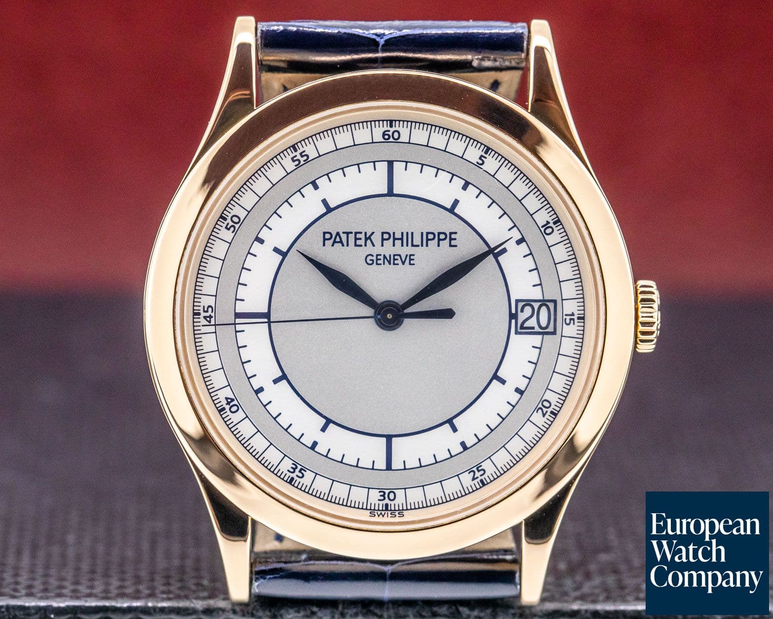 Image of Patek Philippe Calatrava 18K Rose Gold Sector Dial 