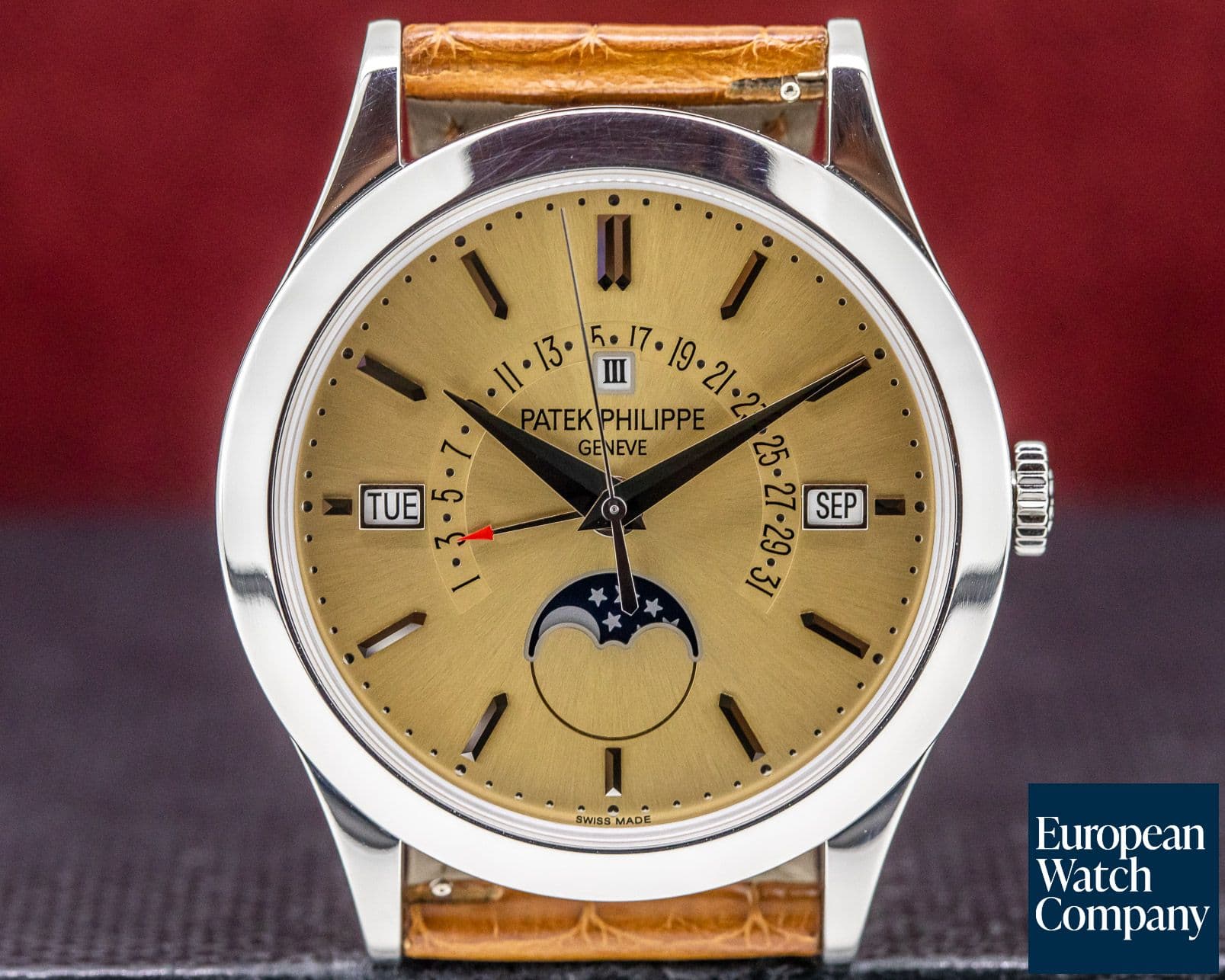 Image of Patek Philippe Retrograde Perpetual Calendar Platinum Bronze Dial