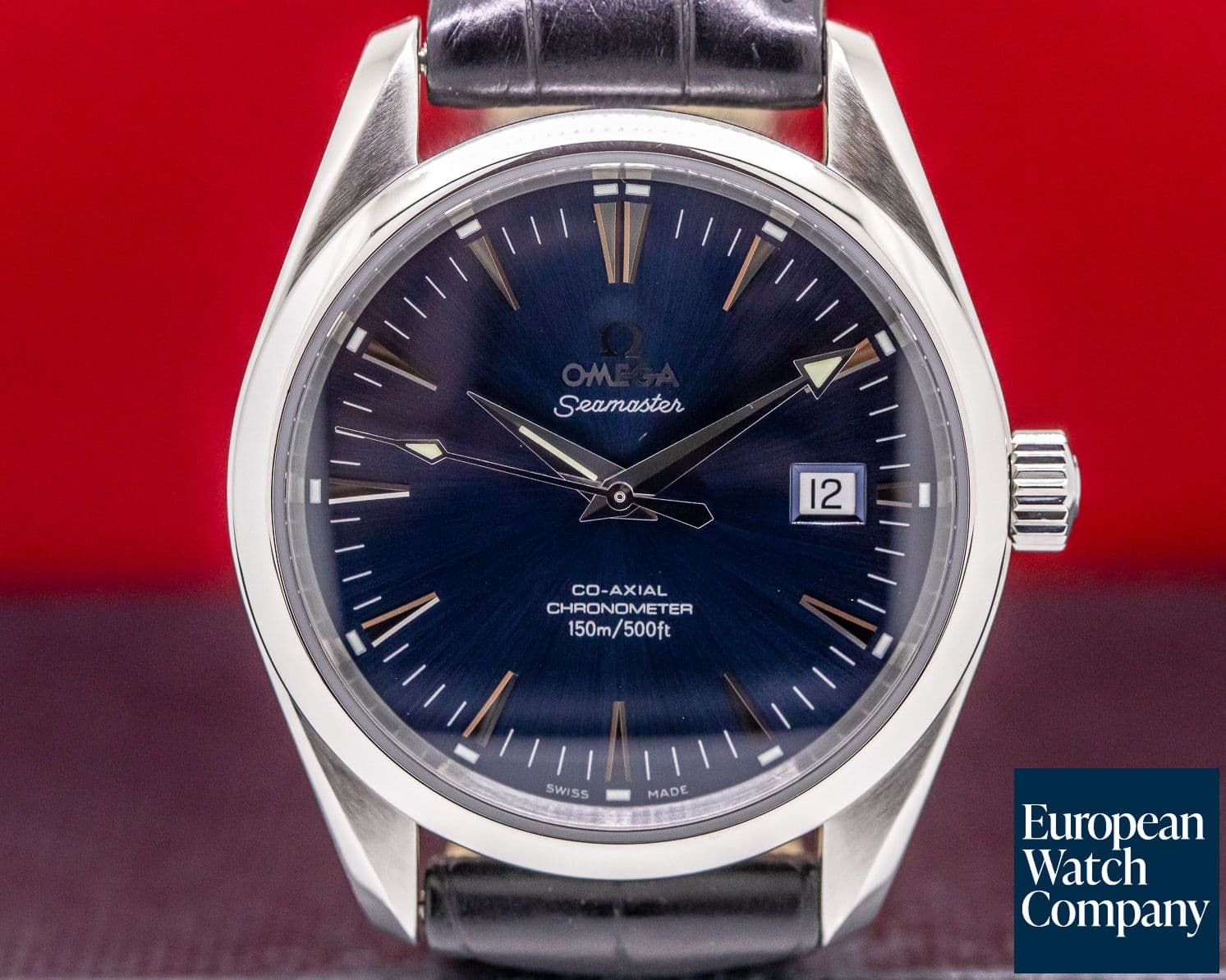 Image of Omega Aqua Terra Co-Axial Date Blue Dial  