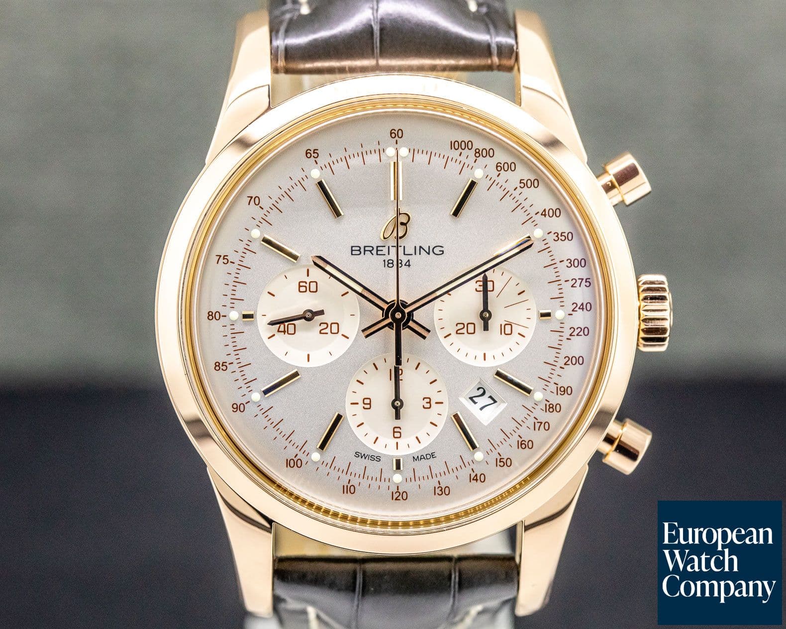 Image of Breitling Transocean Chronograph 18K Rose Gold 
