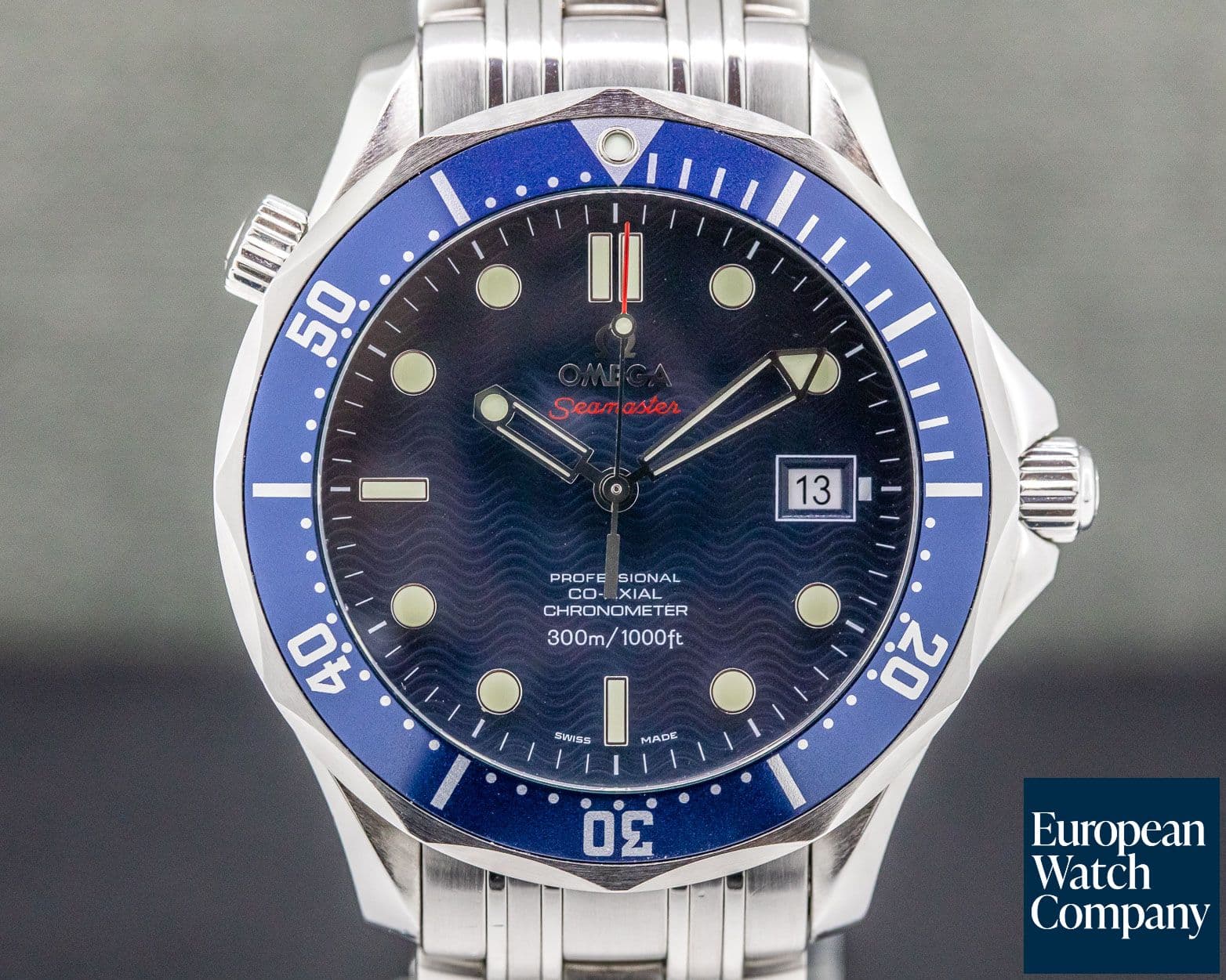 Image of Omega Seamaster Pro Blue Wave Dial Co-Axial Automatic