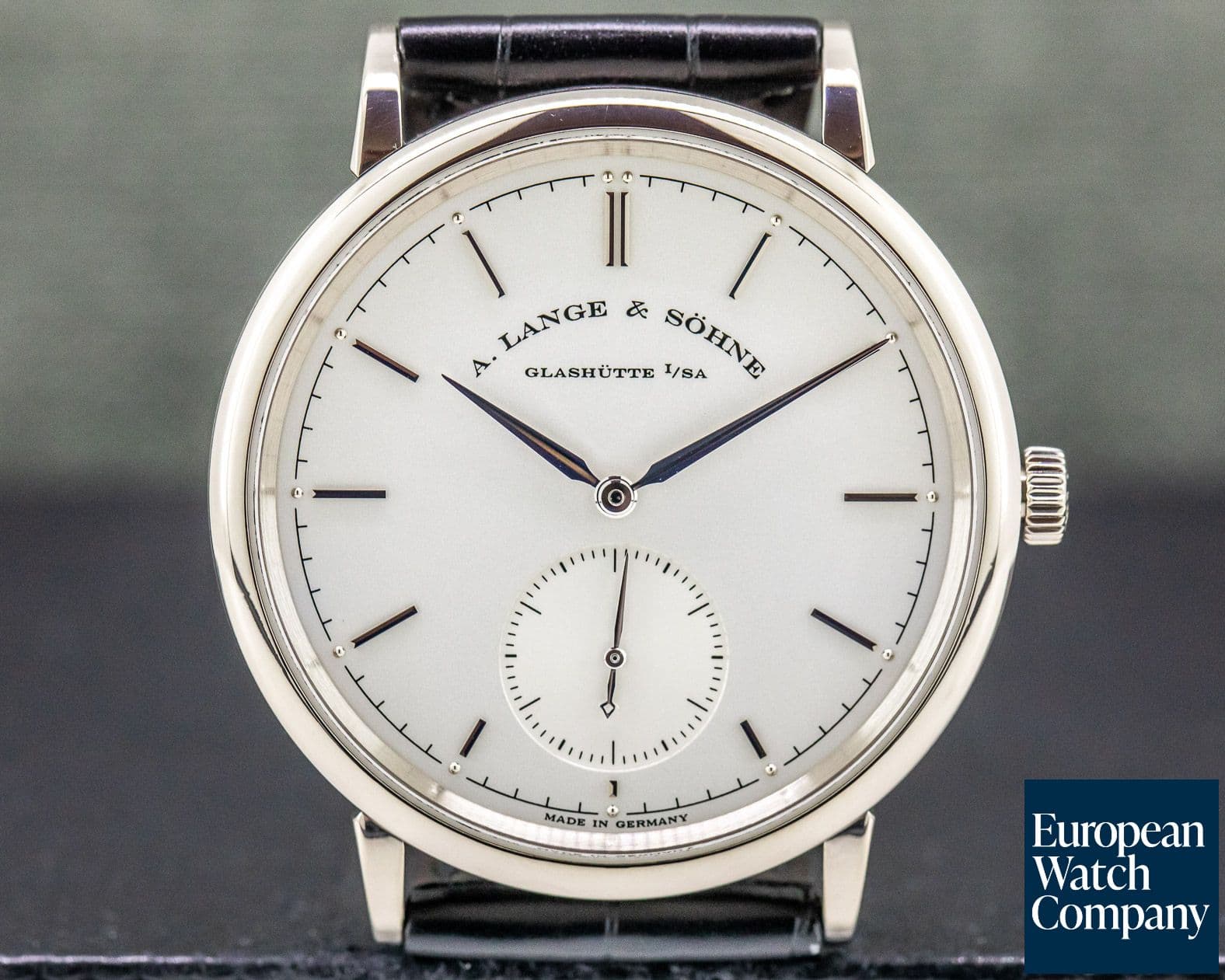Image of A. Lange and Sohne Saxonia Automatik 18K White Gold / Silver Dial