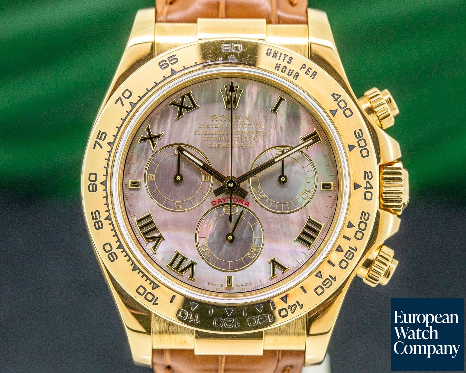 Image of Rolex Daytona 18K Yellow Gold / Black MOP Dial 