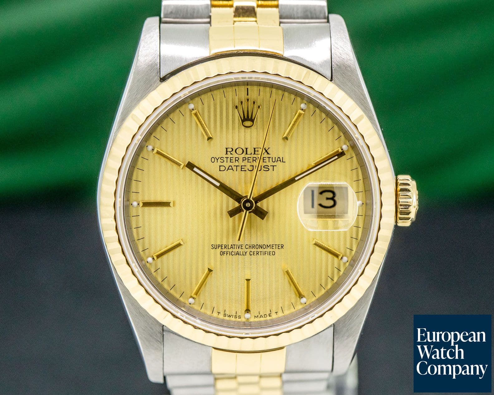 Image of Rolex Datejust Jubilee Tapestry Dial 18K / SS Complete
