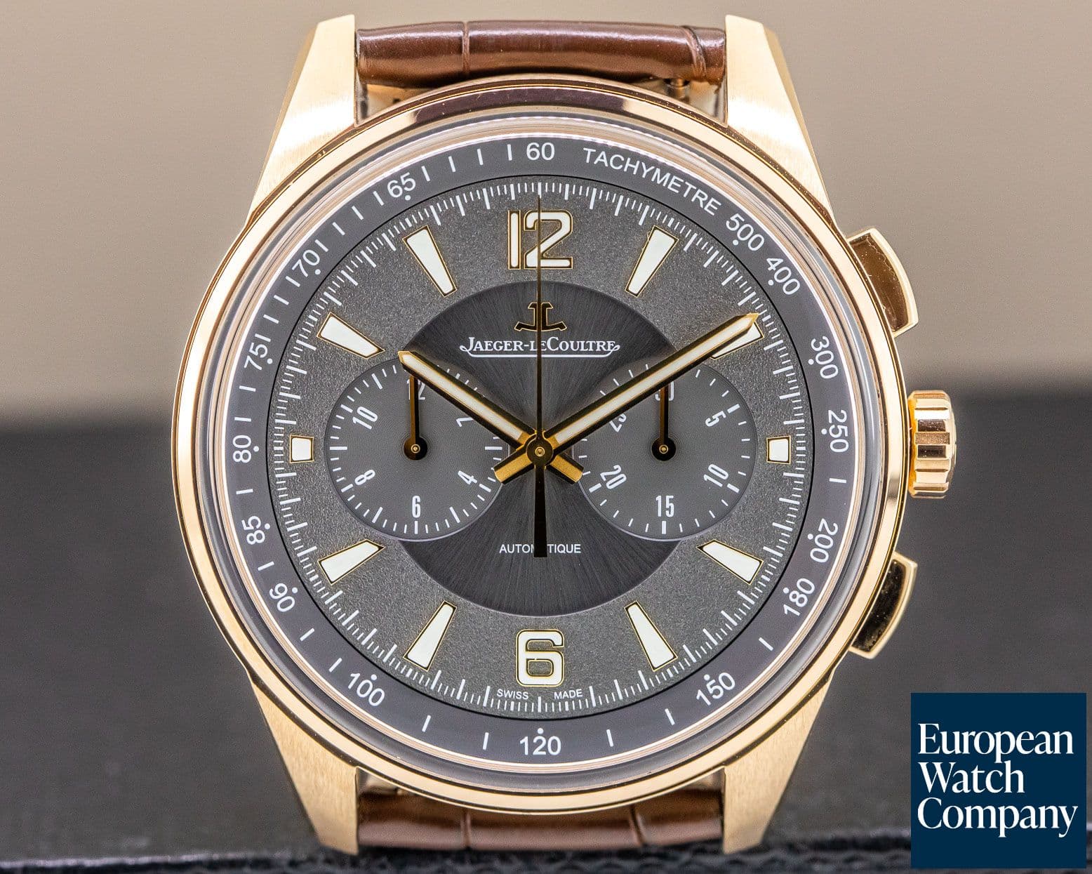 Image of Jaeger LeCoultre Polaris Chronograph 18k Rose Gold / Grey Dial