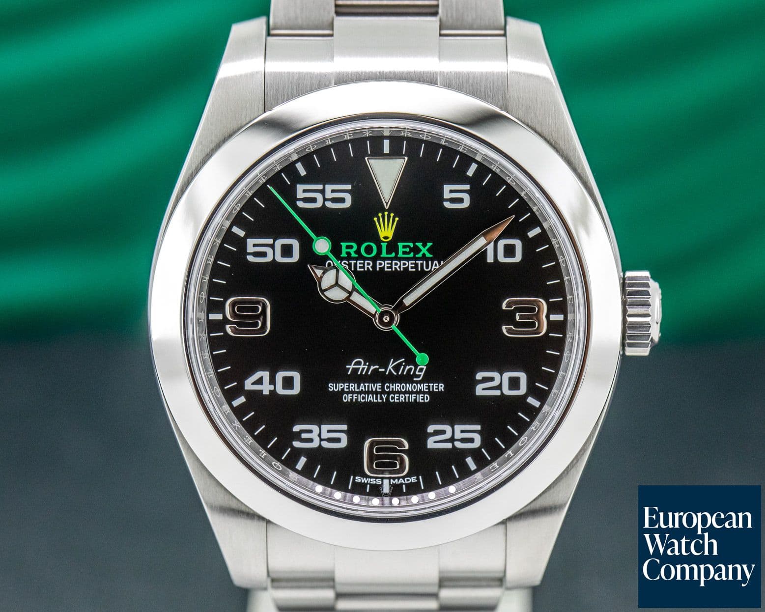 Image of Rolex Air King OMAN KHANJAR Black Dial SS FULL SET