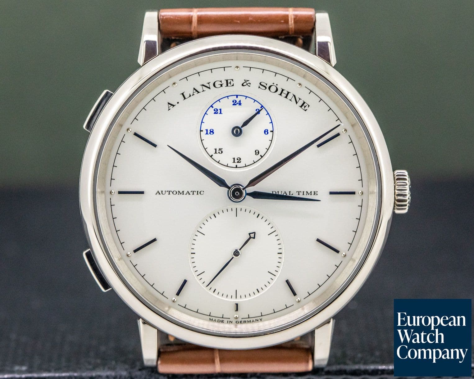 Image of A. Lange and Sohne Saxonia Dual Time 18K White Gold 